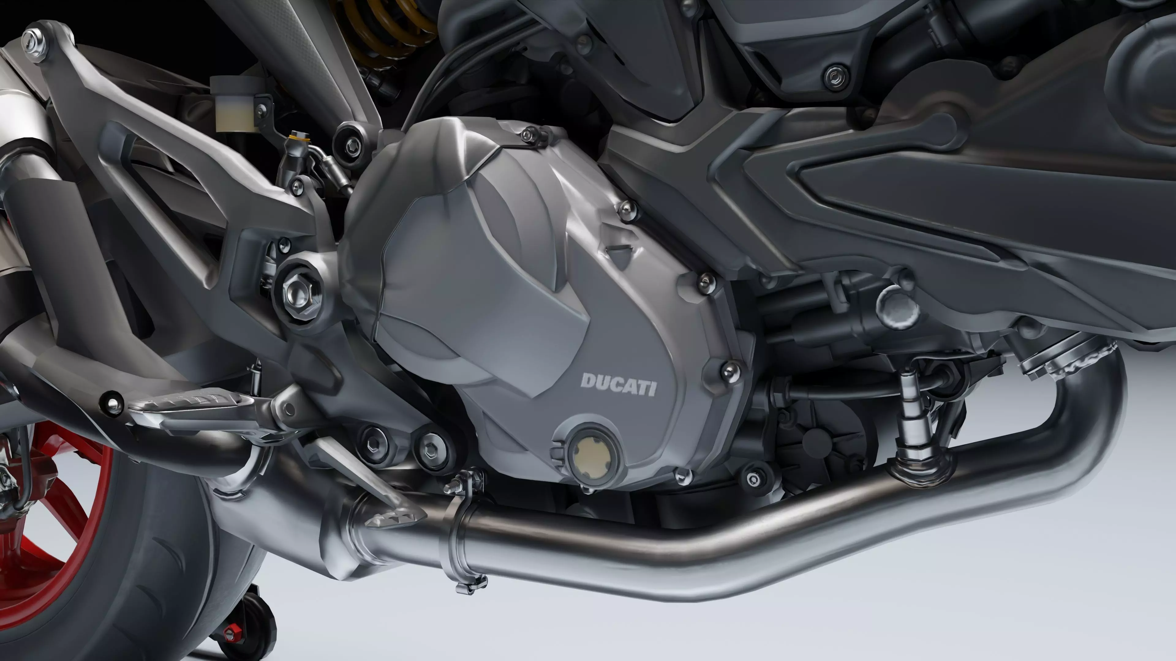 Ducati Monster Plus 2021 Low-poly 3D model_22