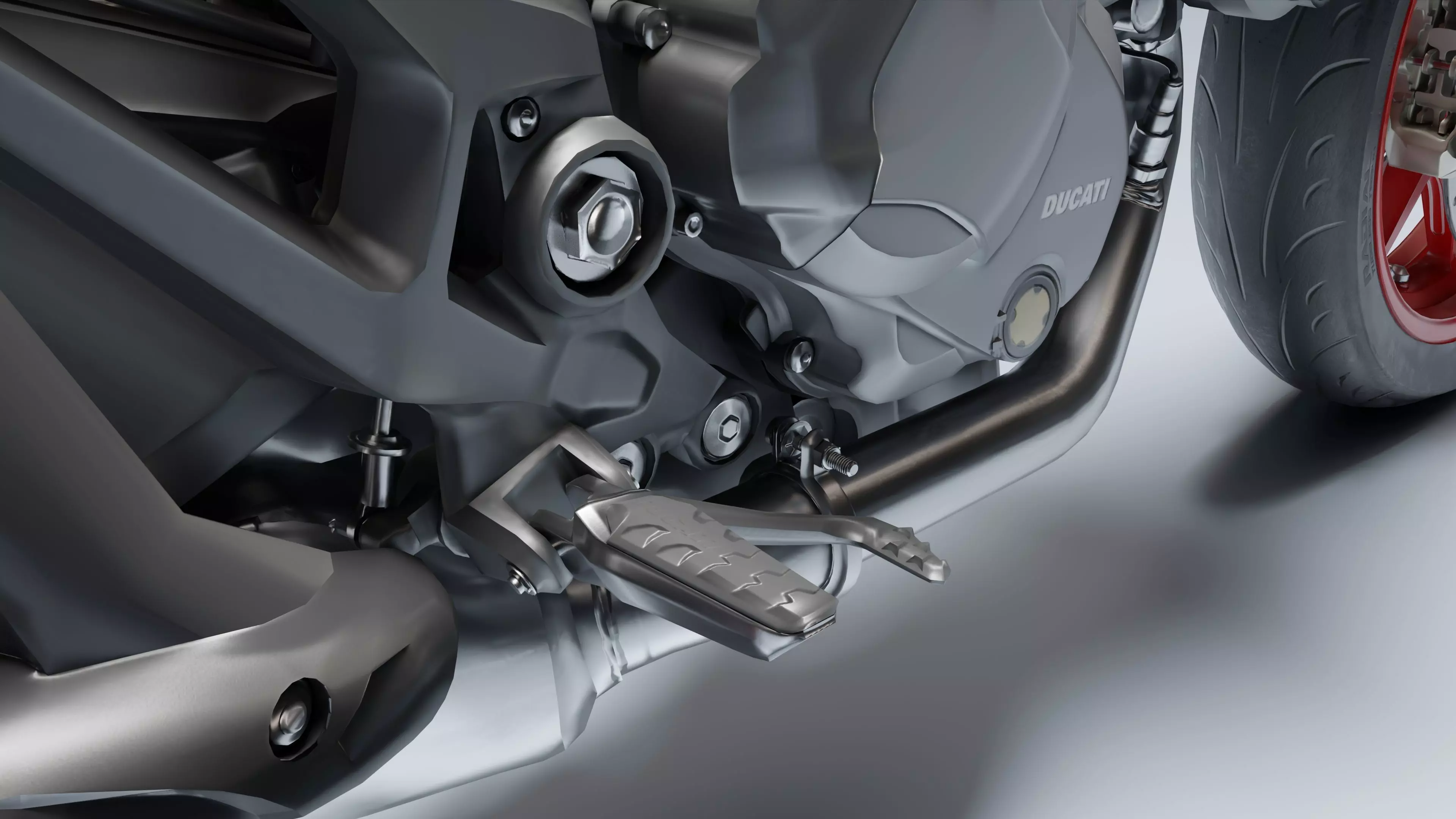 Ducati Monster Plus 2021 Low-poly 3D model_23