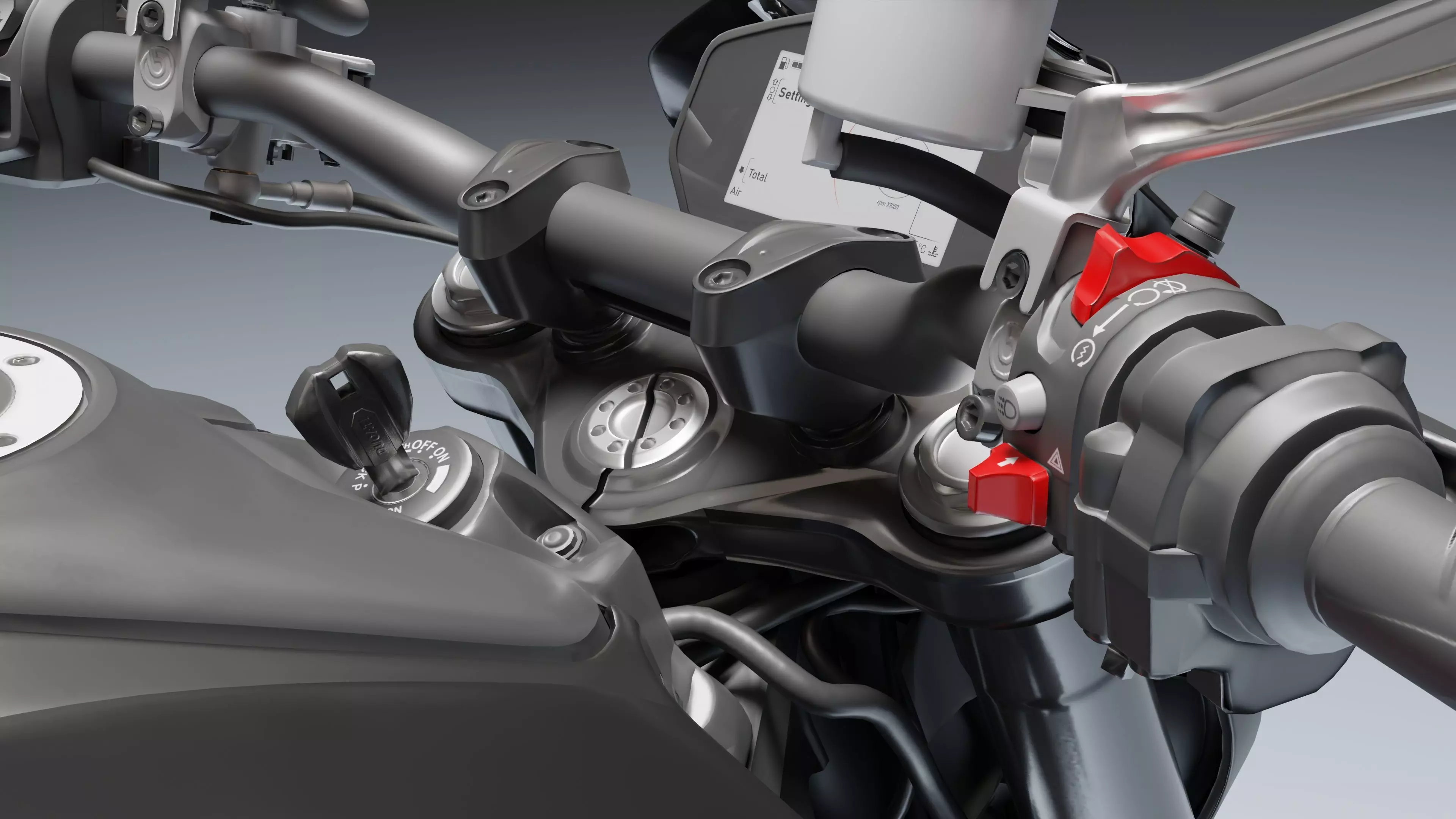 Ducati Monster Plus 2021 Low-poly 3D model_20