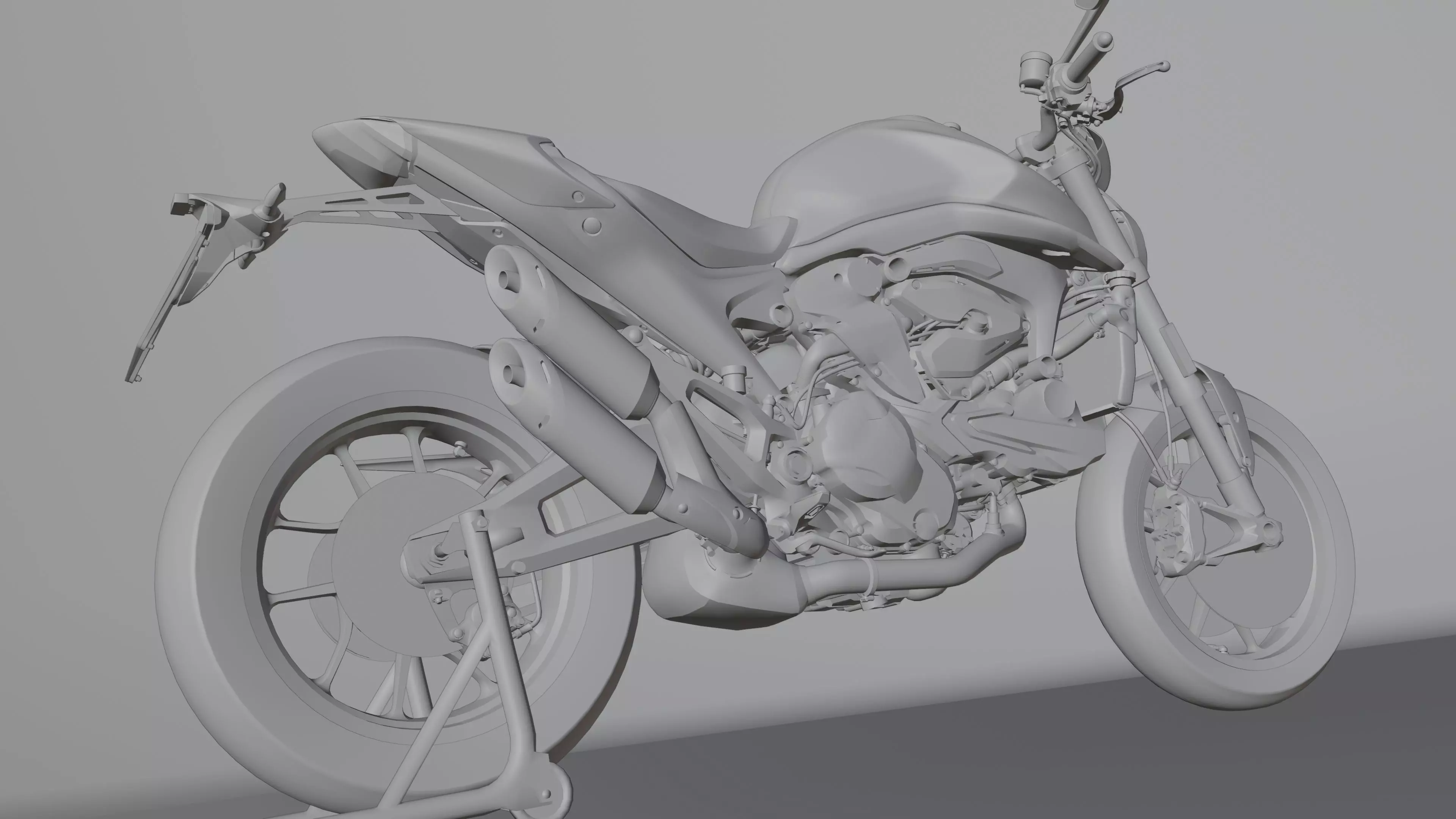 Ducati Monster Plus 2021 Low-poly 3D model_30