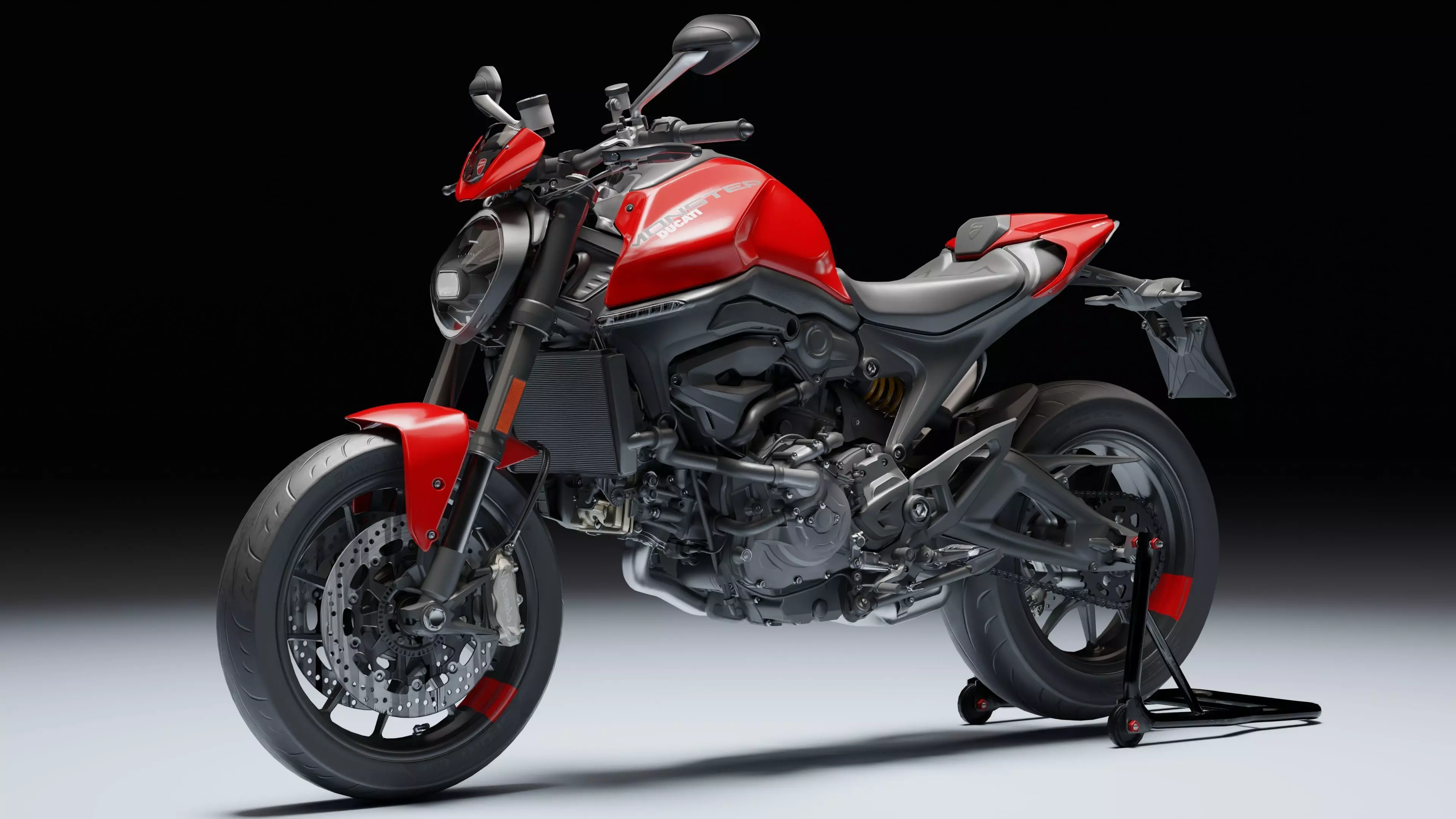 Ducati Monster Plus 2021 Low-poly 3D model_1