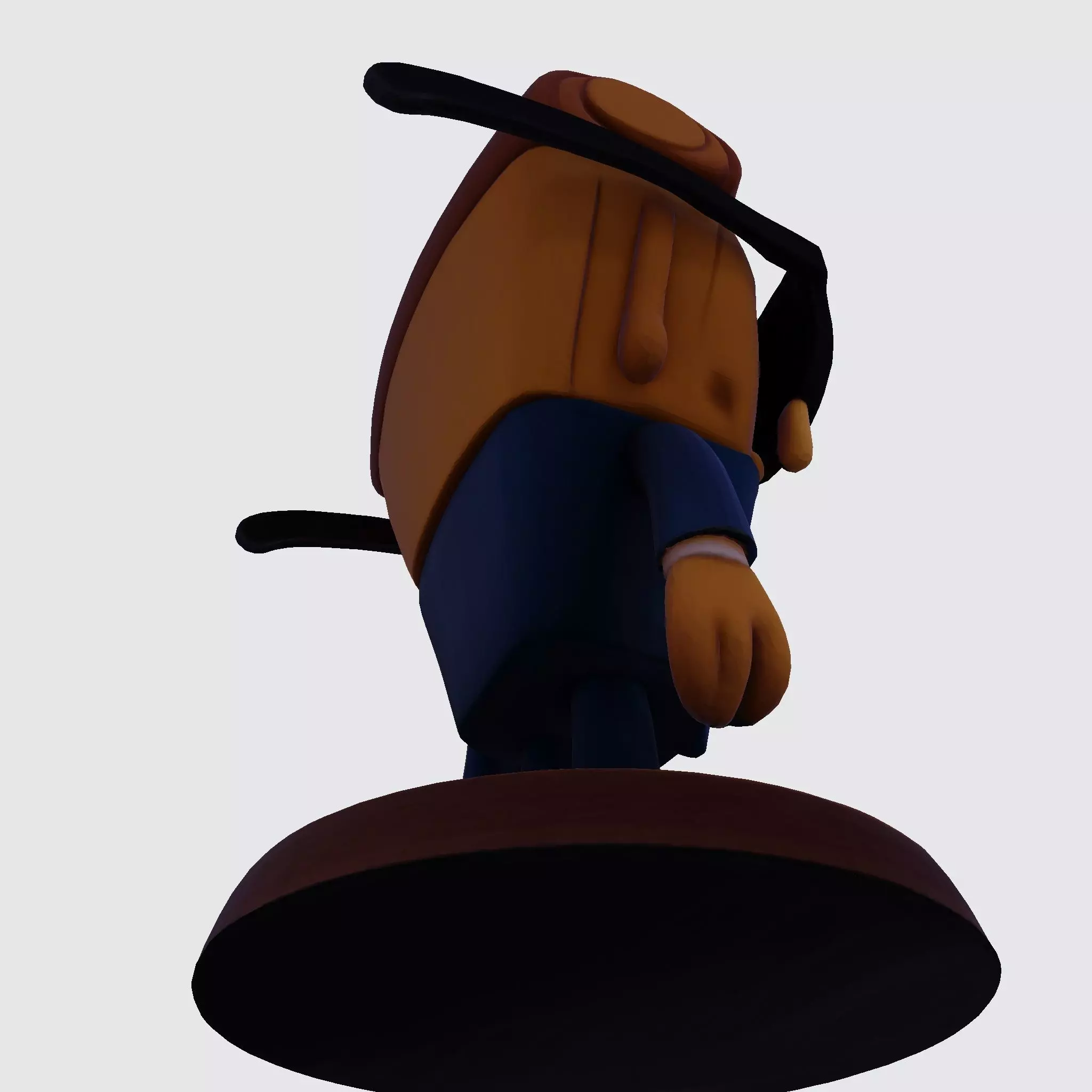 Stylized 3D Pizza Steave Printable Character 3D print model_17