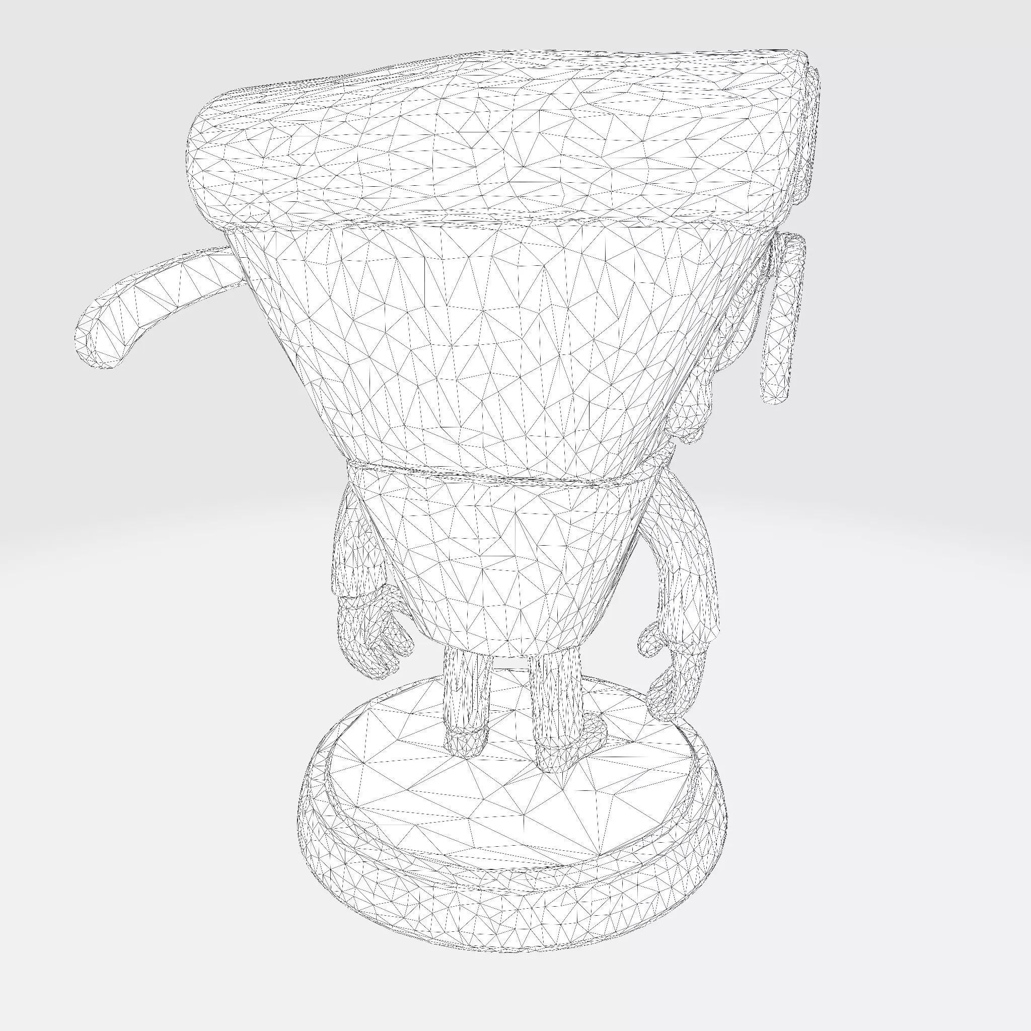 Stylized 3D Pizza Steave Printable Character 3D print model_9