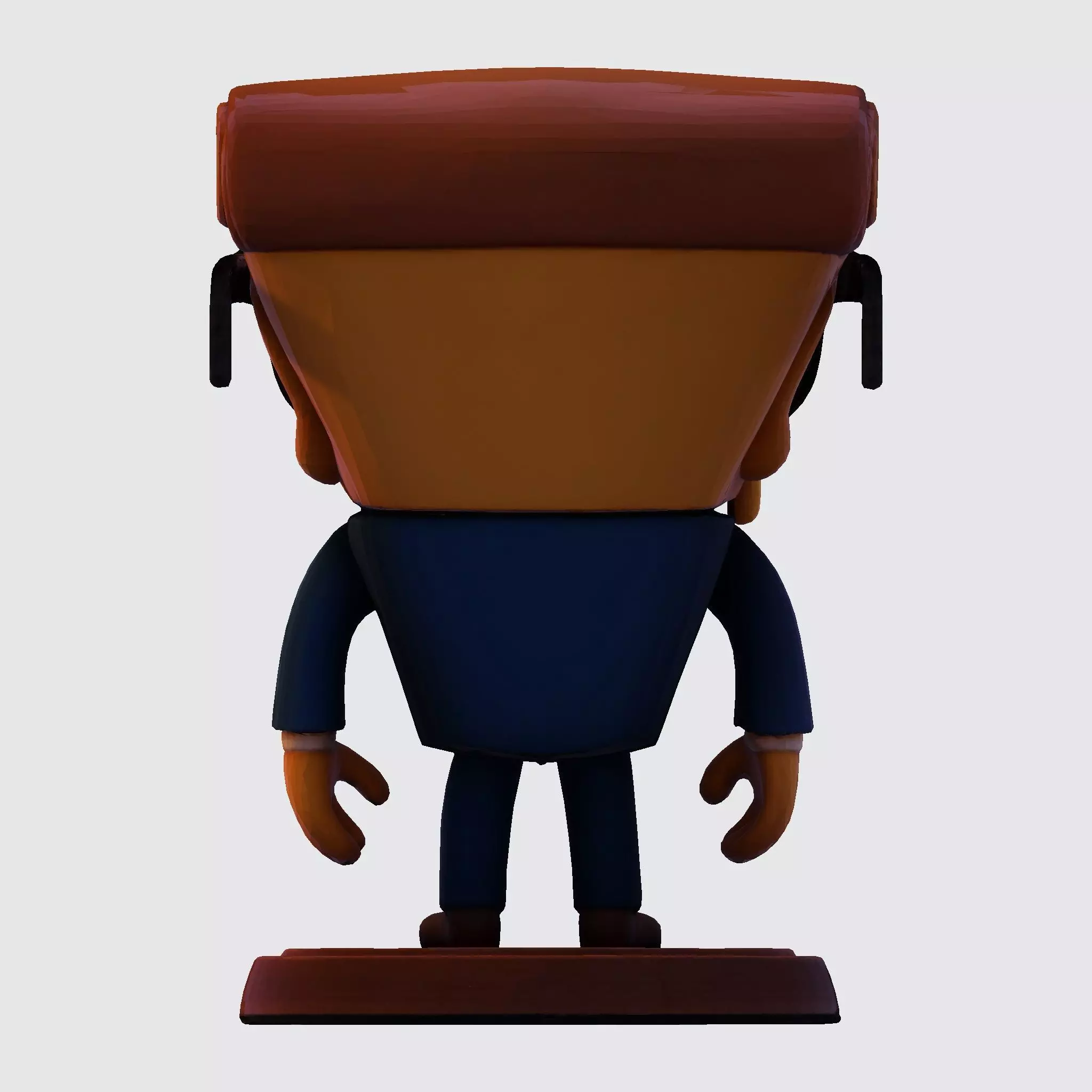 Stylized 3D Pizza Steave Printable Character 3D print model_13