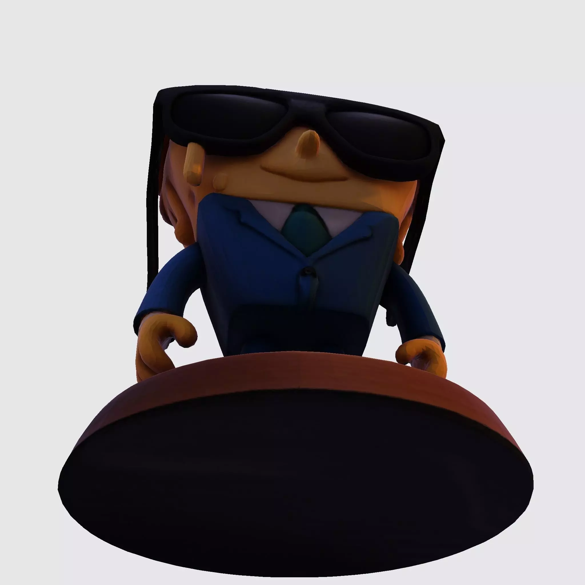 Stylized 3D Pizza Steave Printable Character 3D print model_18