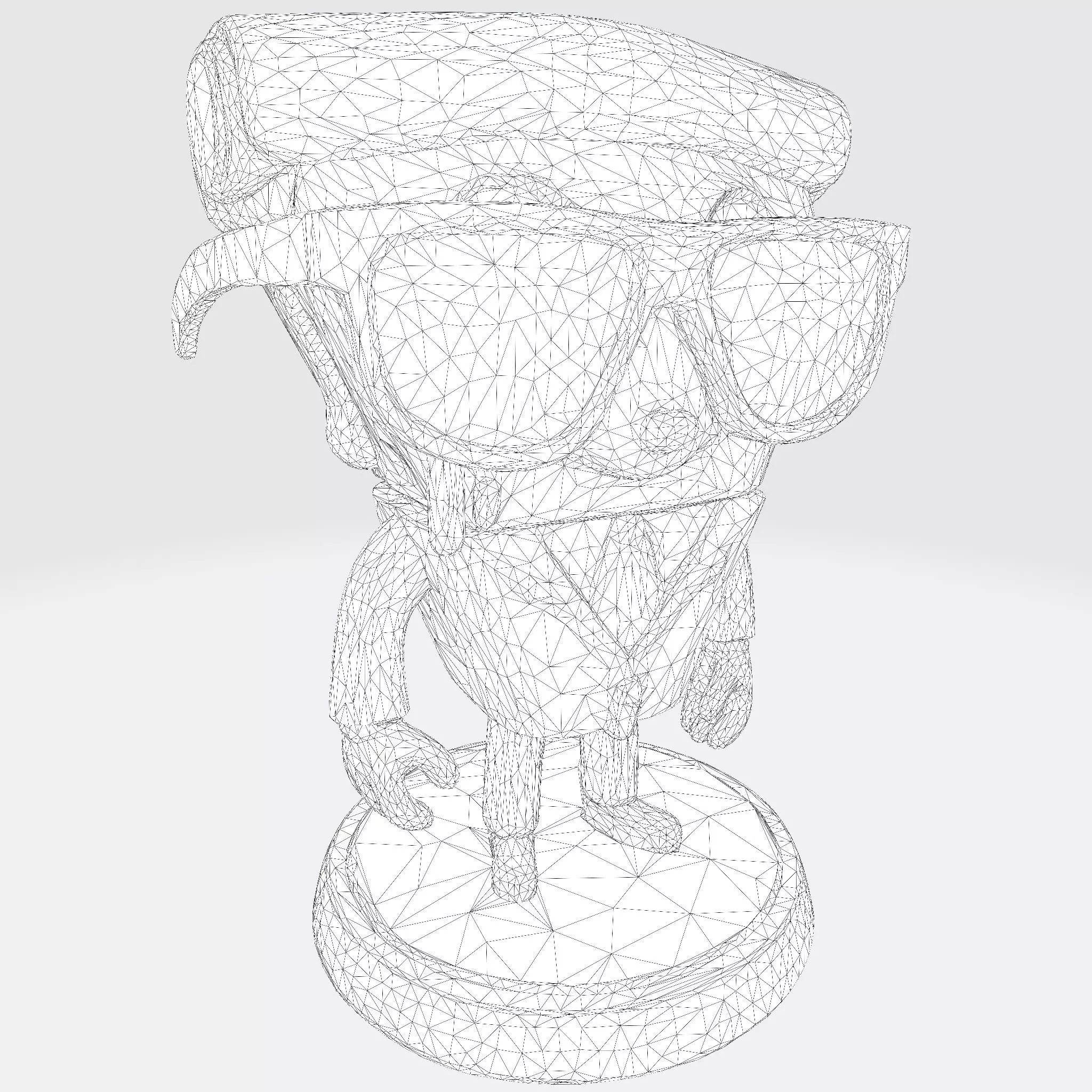 Stylized 3D Pizza Steave Printable Character 3D print model_8