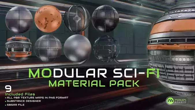 Modular Sci-Fi Material Pack-Vol03 Texture