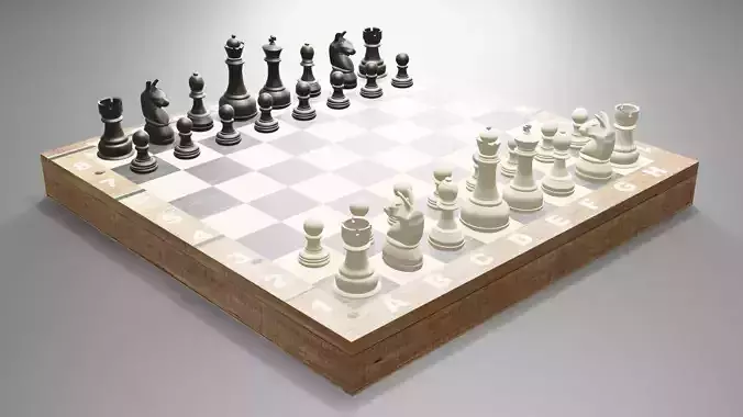 Tablero de Ajedrez con sus piezas