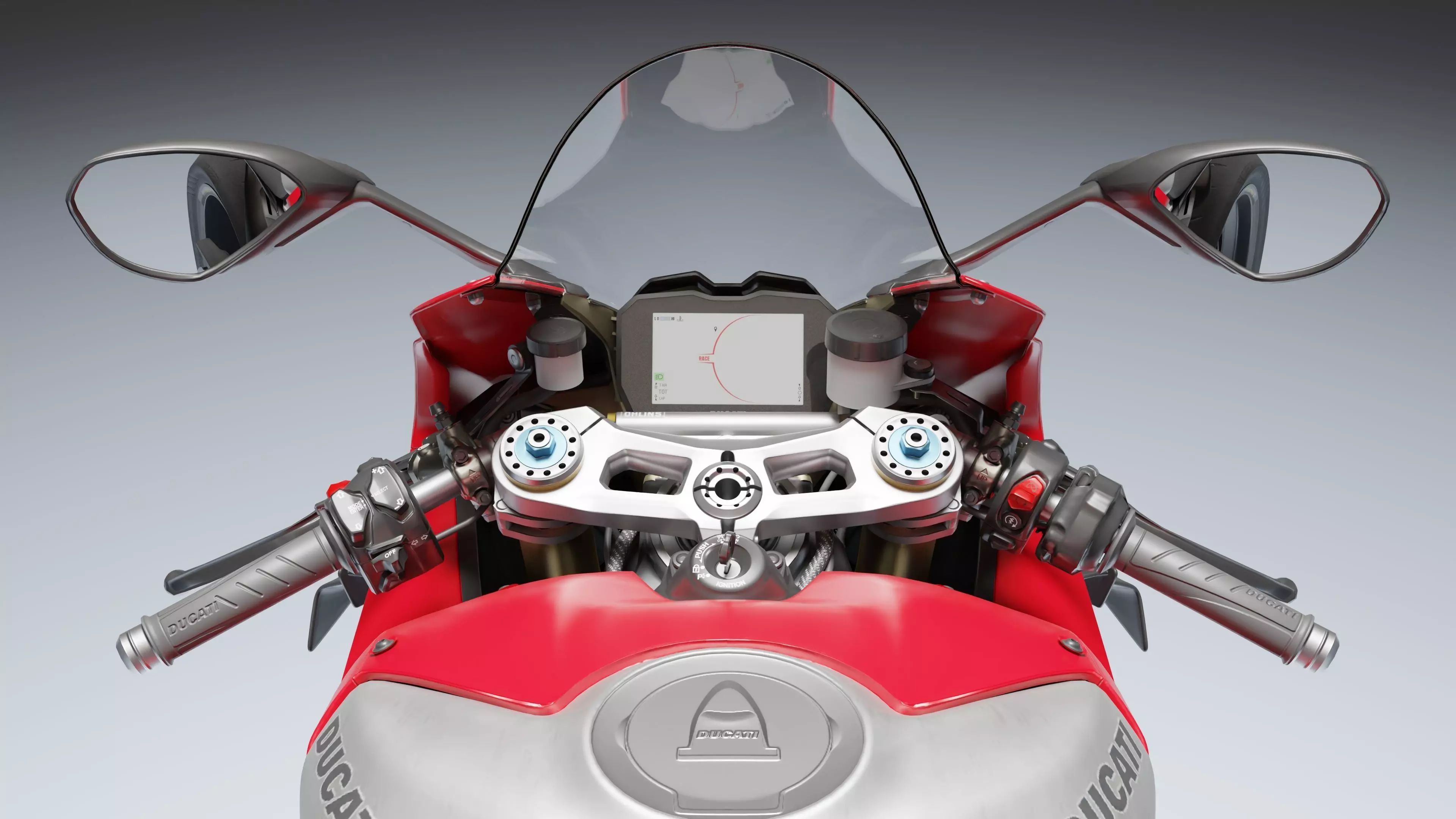 Ducati Panigale V4 R 2019 Low-poly 3D model_11