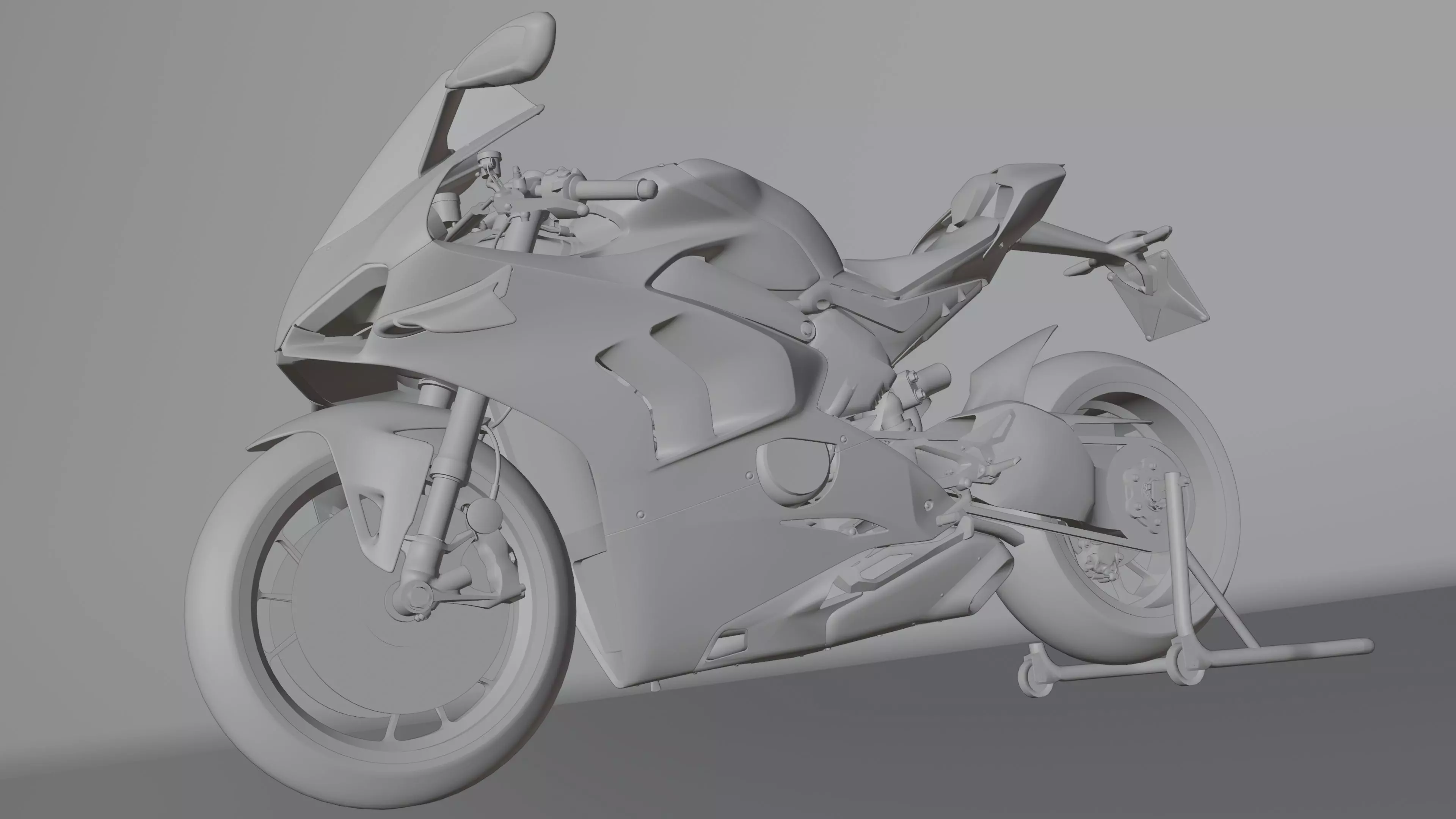 Ducati Panigale V4 R 2019 Low-poly 3D model_24