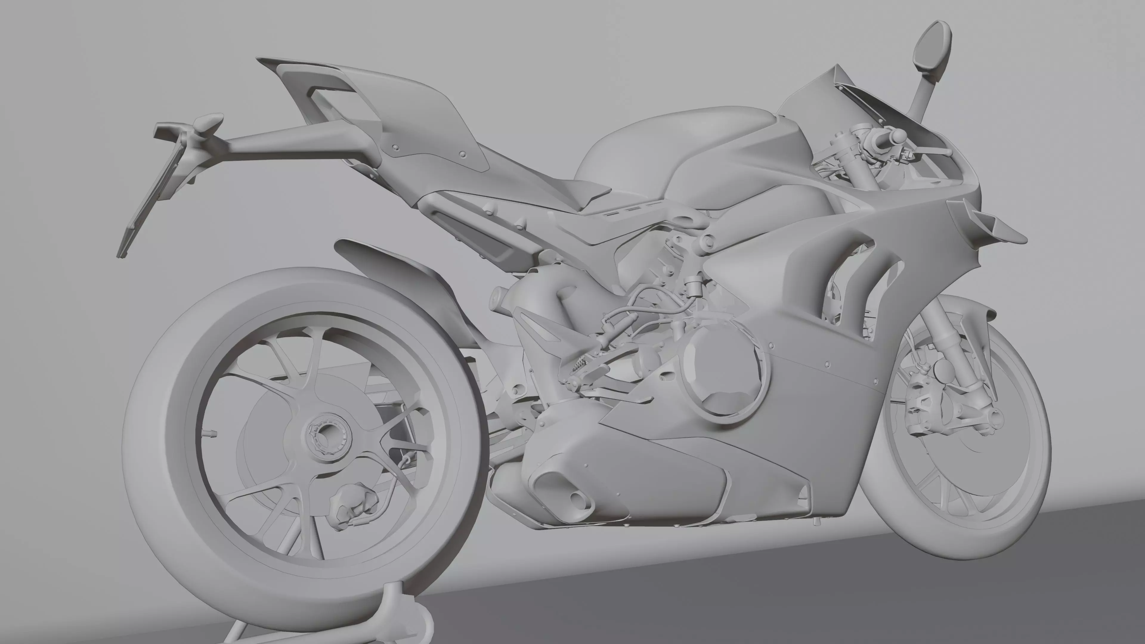 Ducati Panigale V4 R 2019 Low-poly 3D model_22