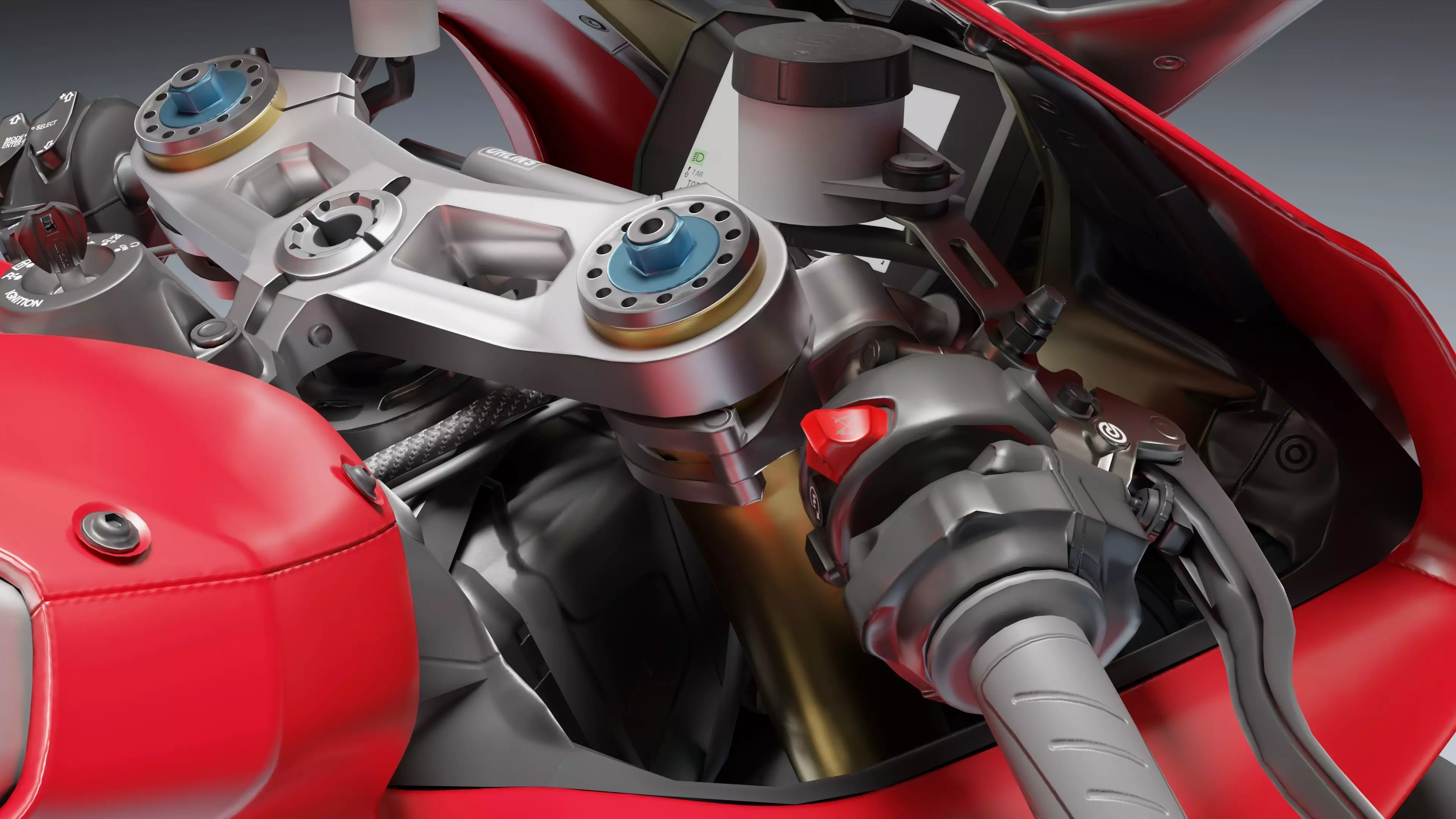 Ducati Panigale V4 R 2019 Low-poly 3D model_12