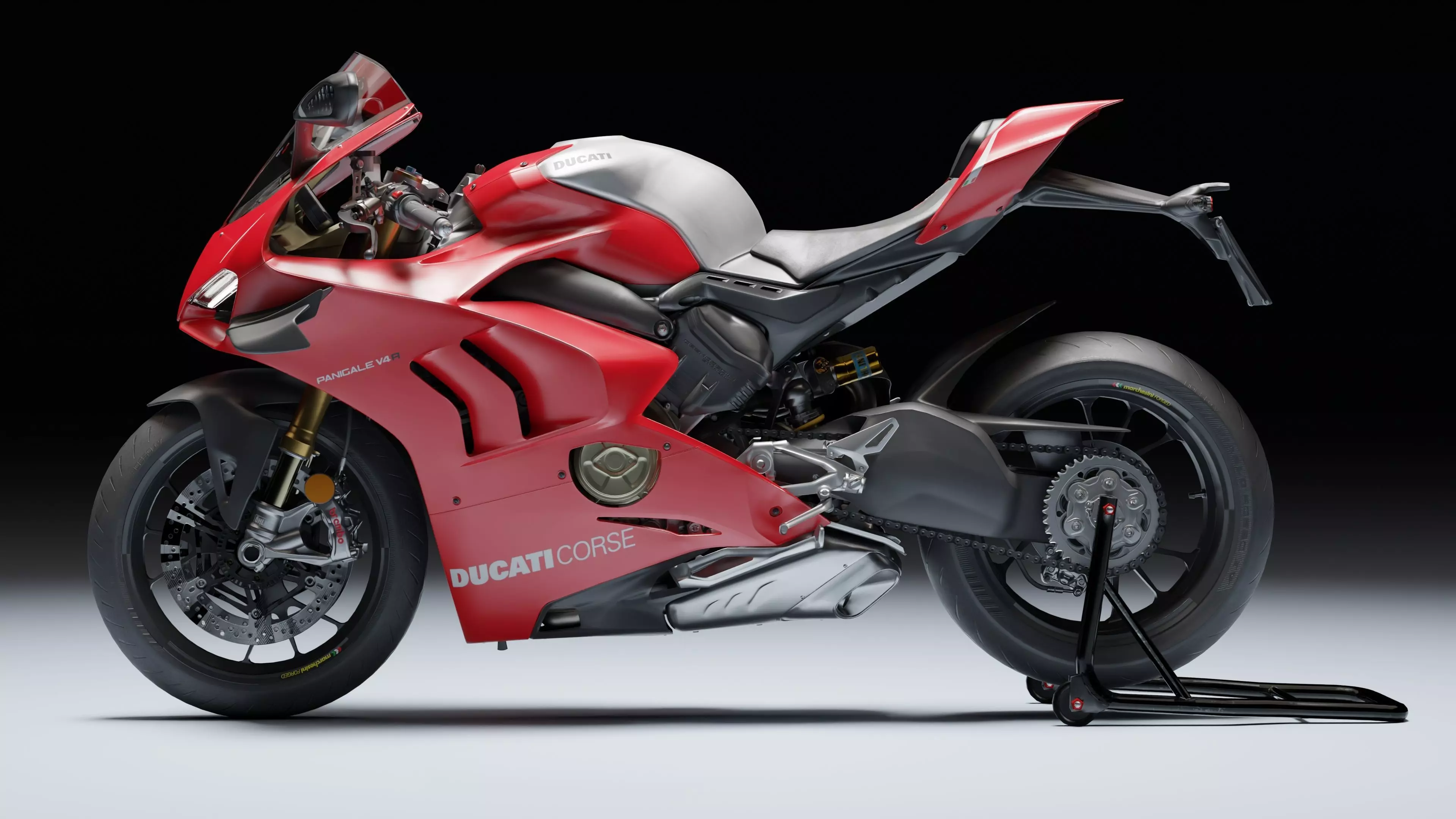 Ducati Panigale V4 R 2019 Low-poly 3D model_3