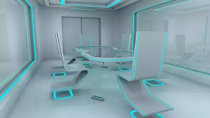 Sci Fi Office Room 