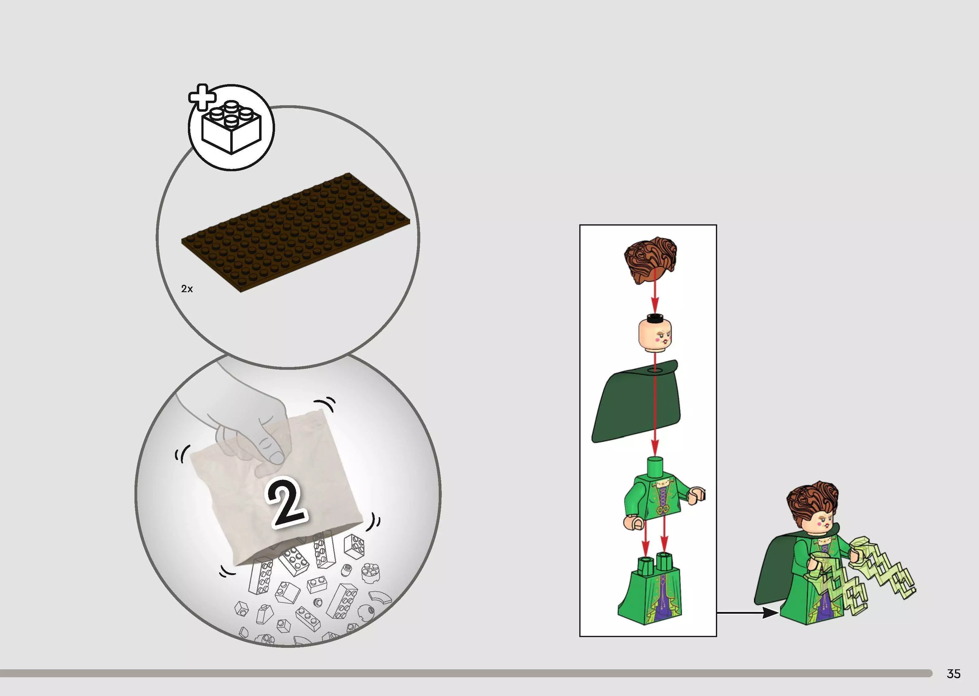 Wikibricks3D - 21341 - The Sanderson Sisters Cottage 3D print model_43