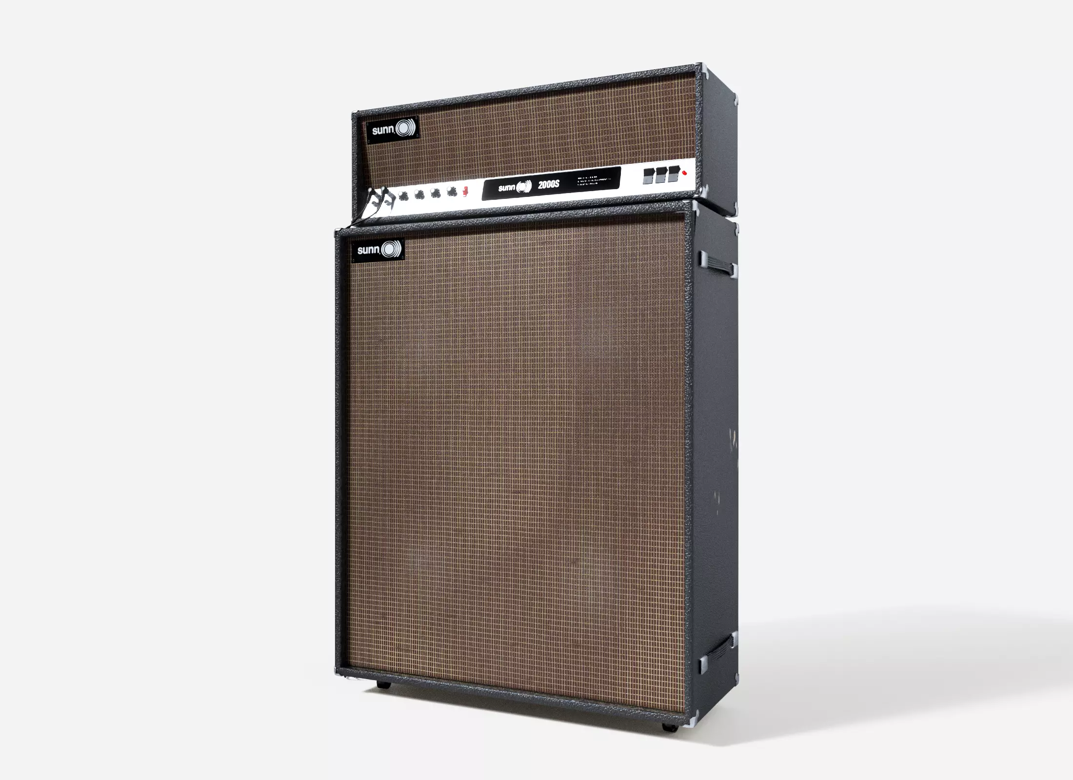 Sunn 2000S Cabinet Amplifier Low-poly 3D model_0