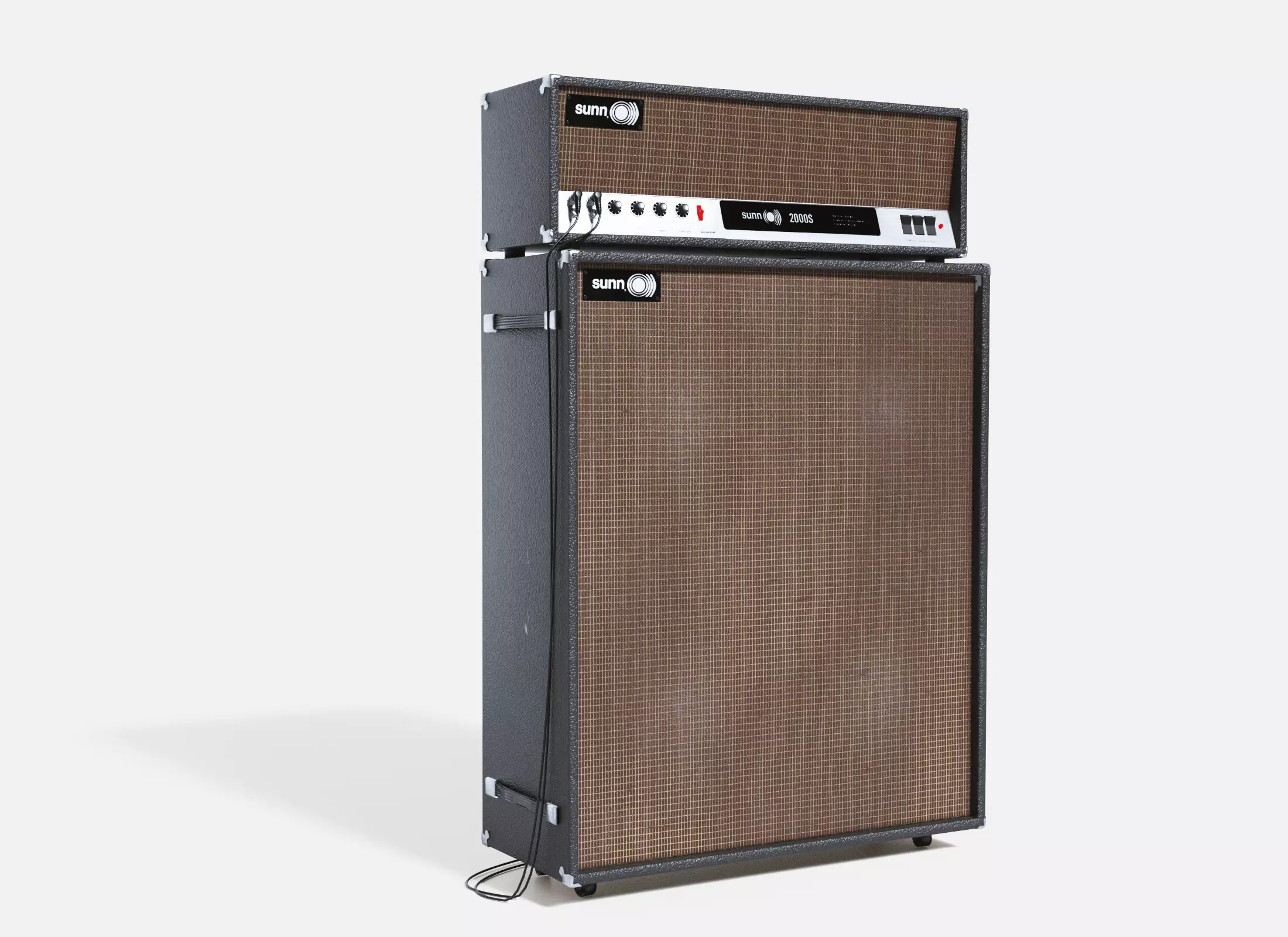 Sunn 2000S Cabinet Amplifier Low-poly 3D model_3