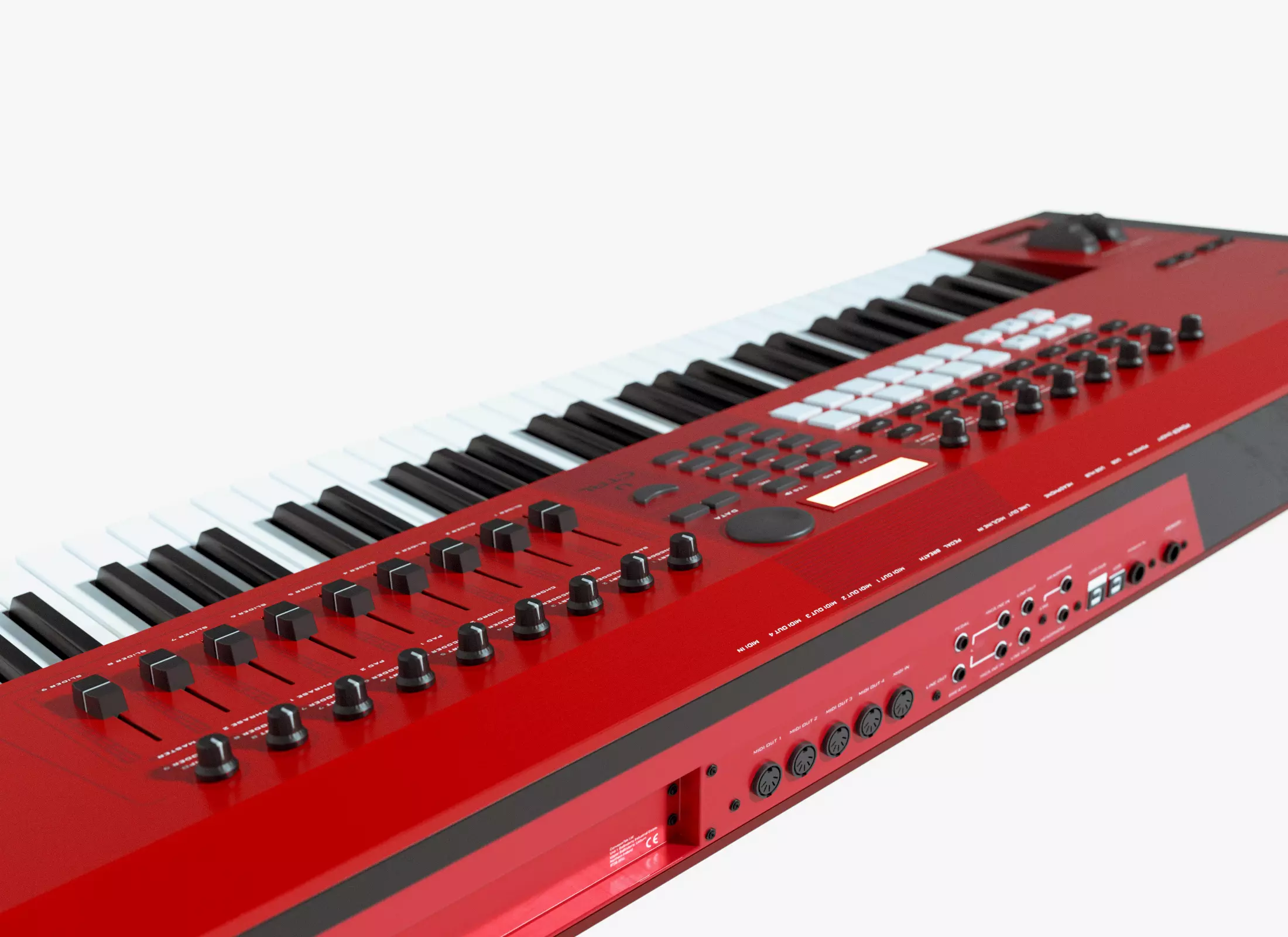 MIDI Keyboard Controller CME VX8 Low-poly 3D model_4