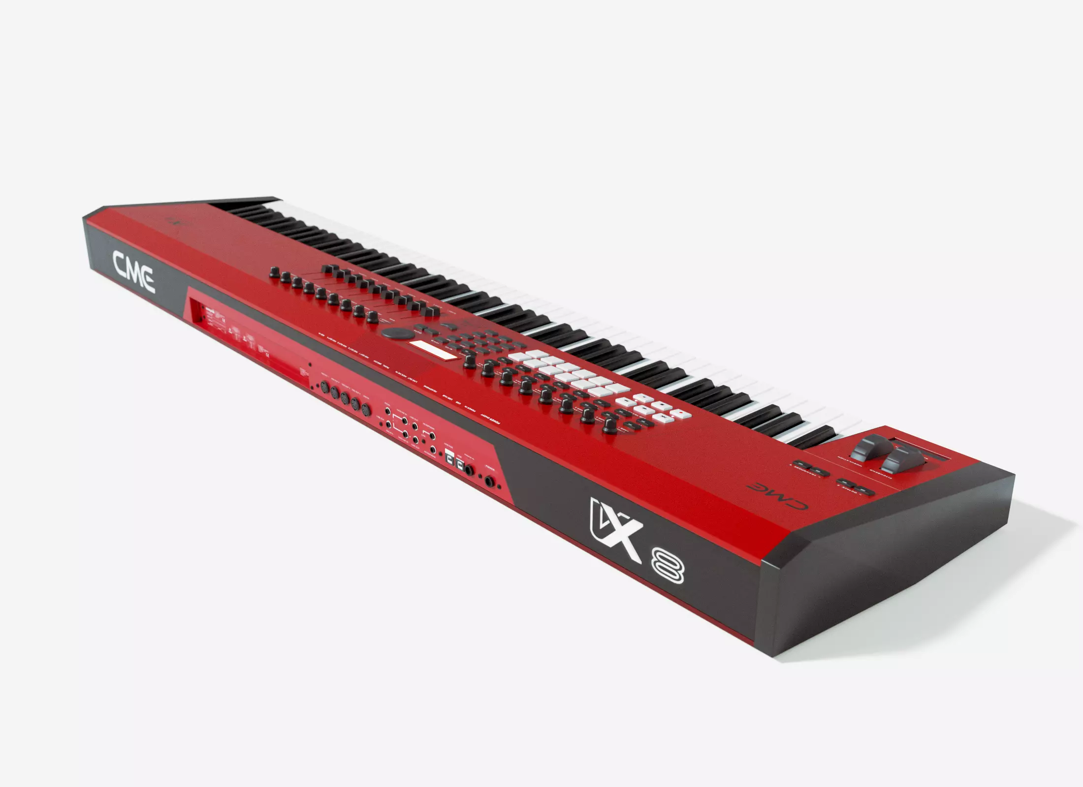 MIDI Keyboard Controller CME VX8 Low-poly 3D model_1