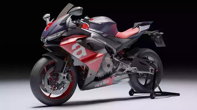 Aprilia RS 660 2021 Low-poly 3D model