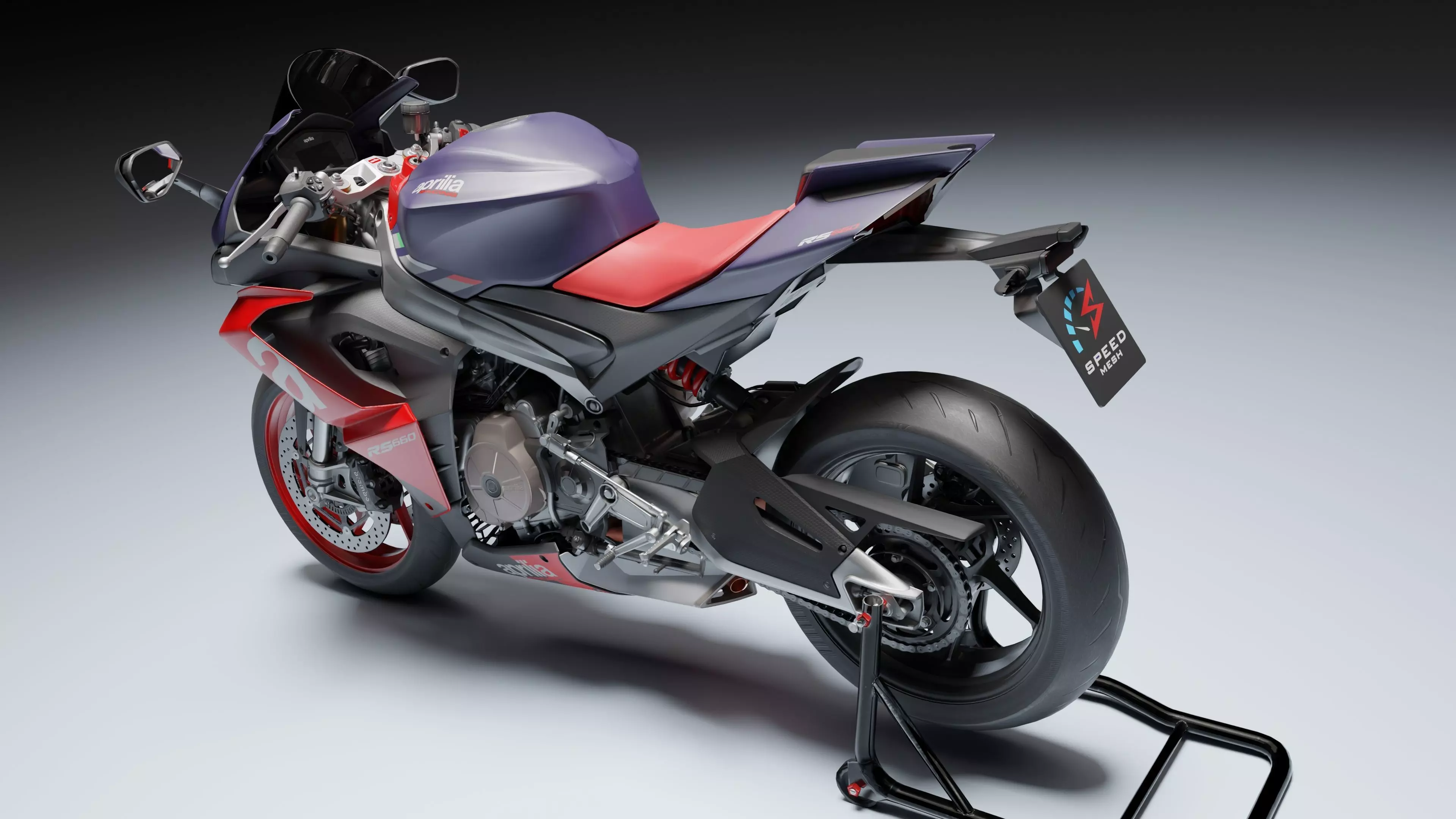 Aprilia RS 660 2021 Low-poly 3D model_8