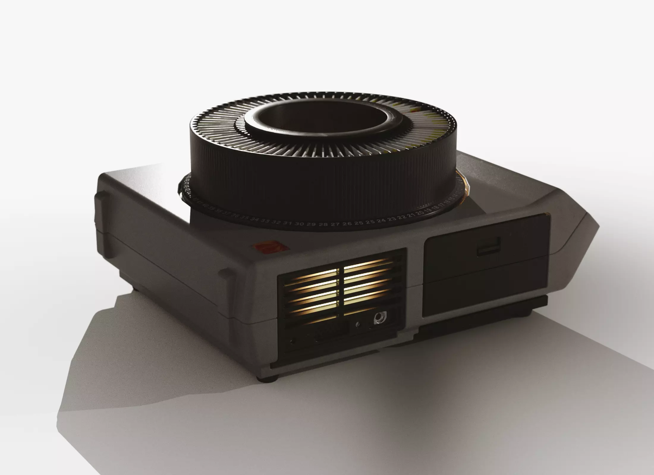 Kodak Ektagraphic Slide Projector Low-poly 3D model_3