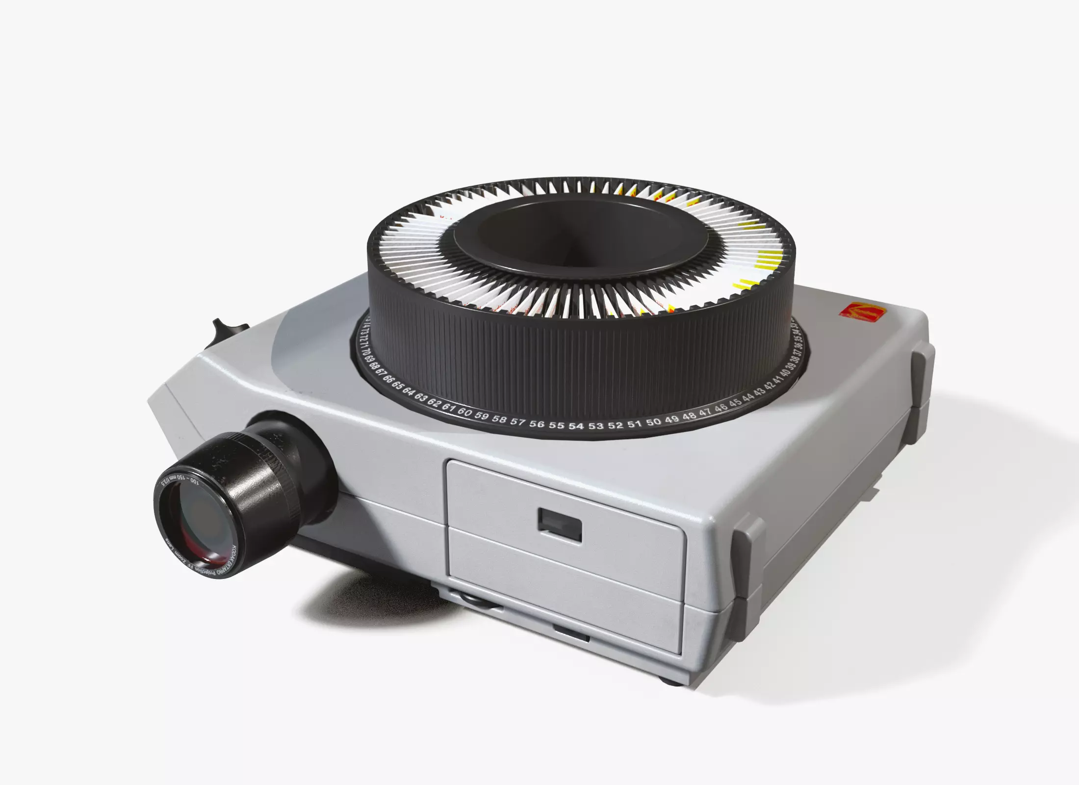 Kodak Ektagraphic Slide Projector Low-poly 3D model_0