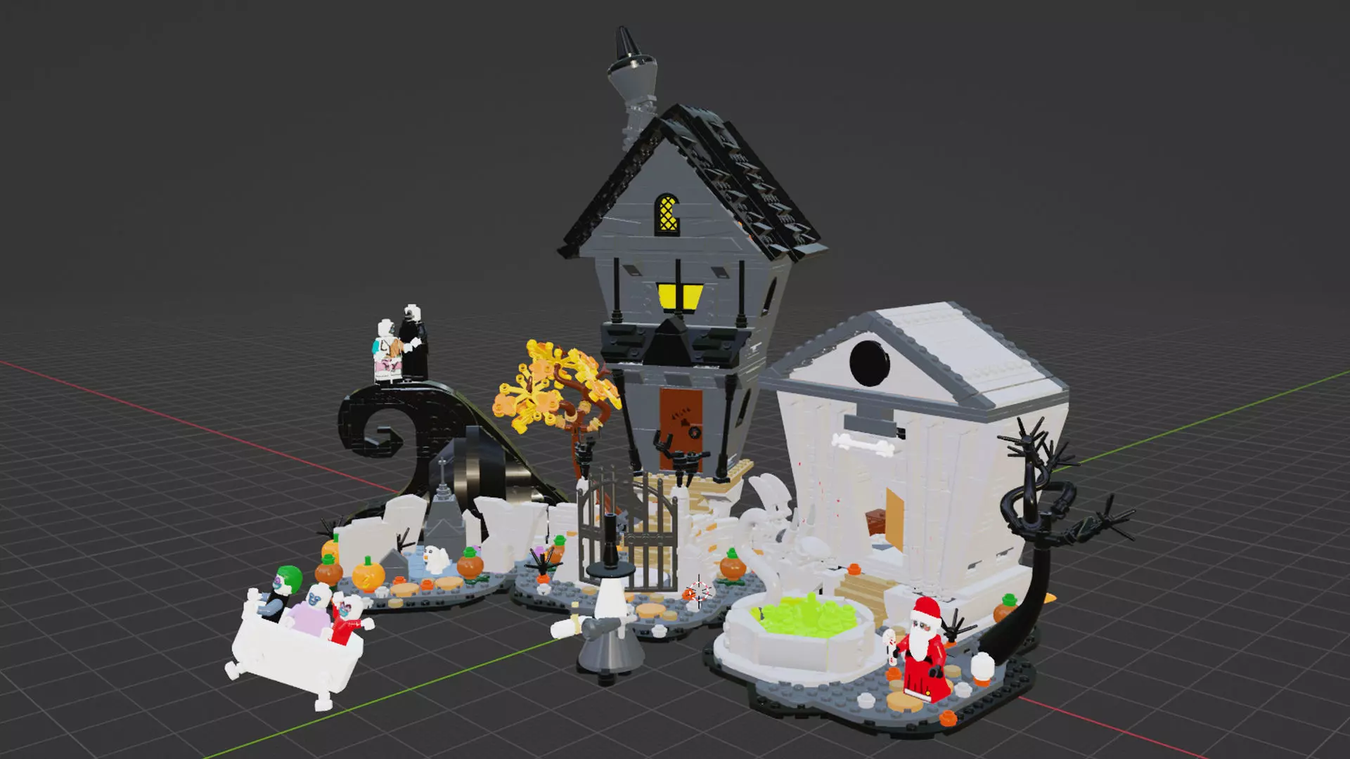 Wikibricks3D - 21351 - Tim Burton The Nightmare Before Christmas 3D print model_1