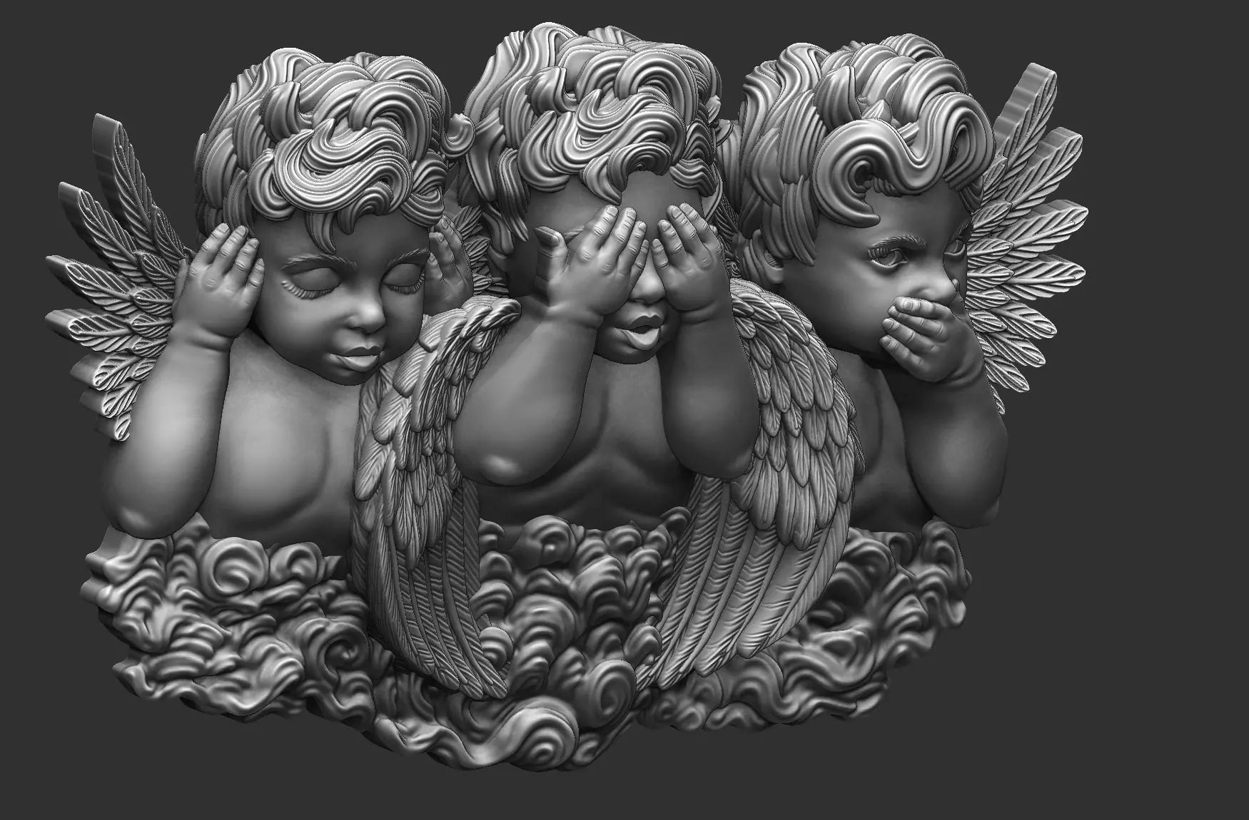 Guardian Angels See no Evil 3D print model_1