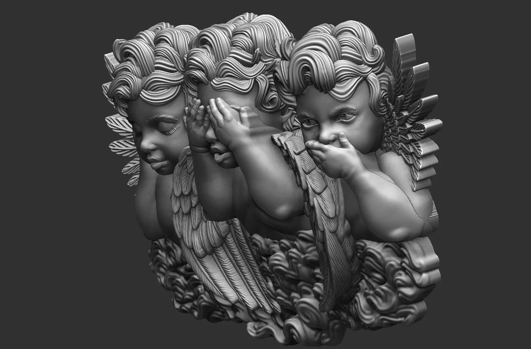 Guardian Angels See no Evil 3D print model_2