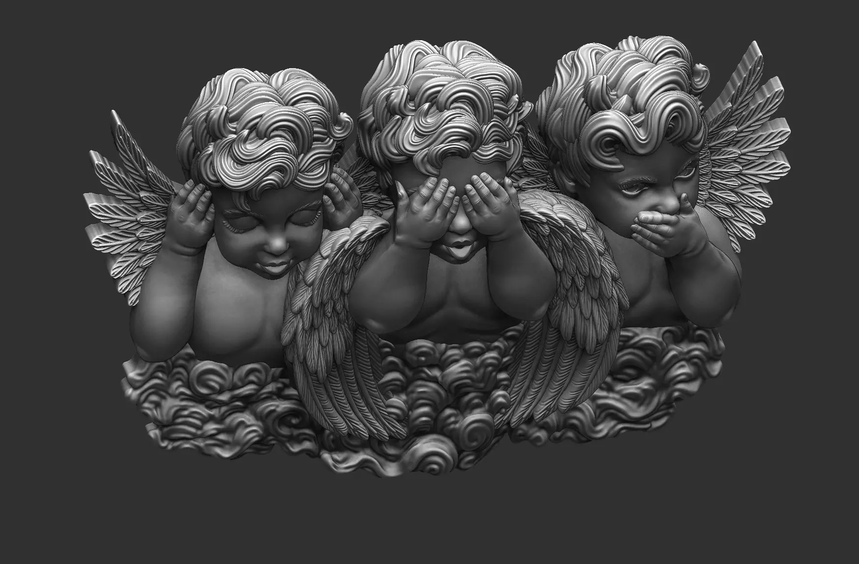 Guardian Angels See no Evil 3D print model_10