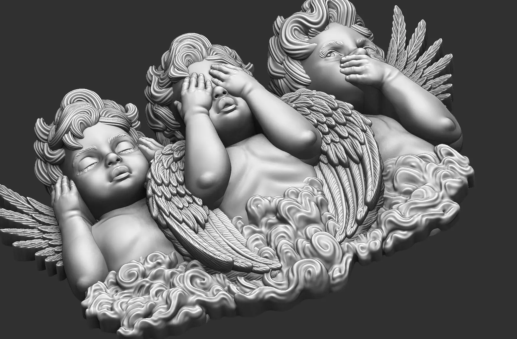 Guardian Angels See no Evil 3D print model_3