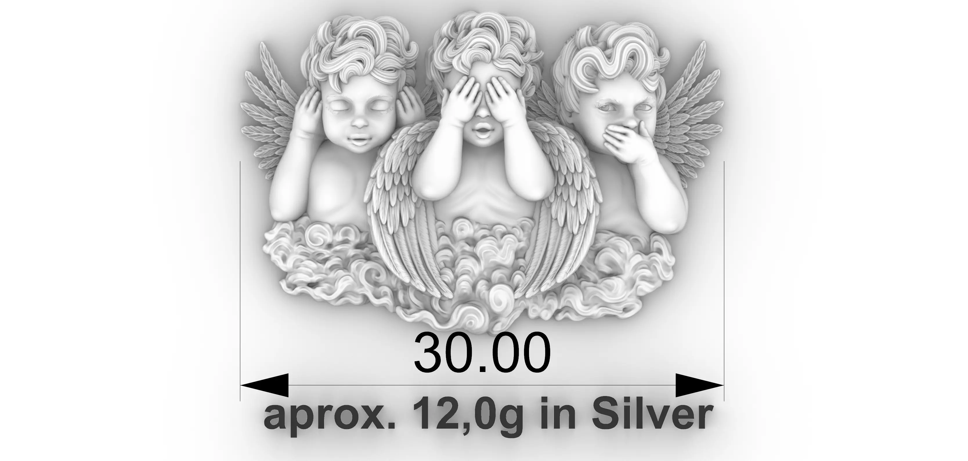 Guardian Angels See no Evil 3D print model_4