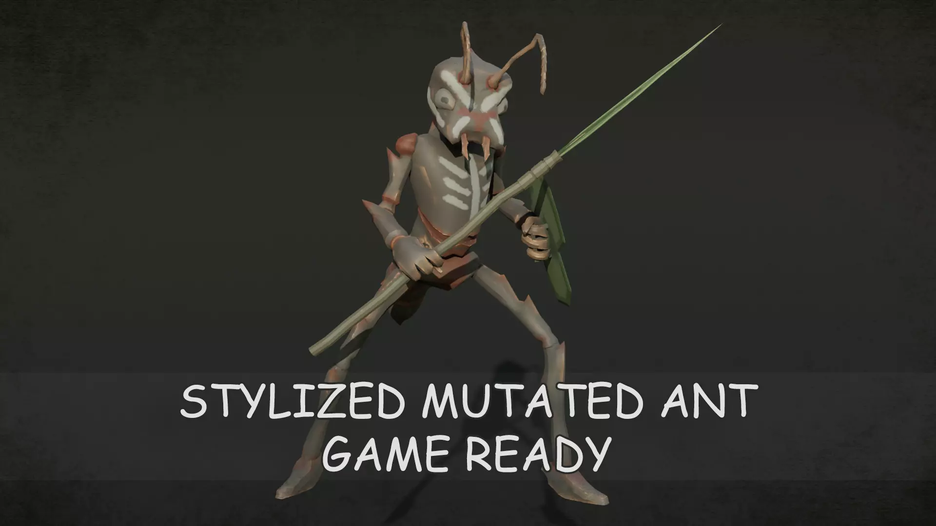 Low Poly Stylized Monster - Mutated Ant Low-poly 3D model_0