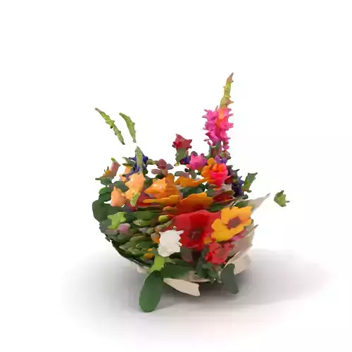 Vibrant Floral Bouquet model pack