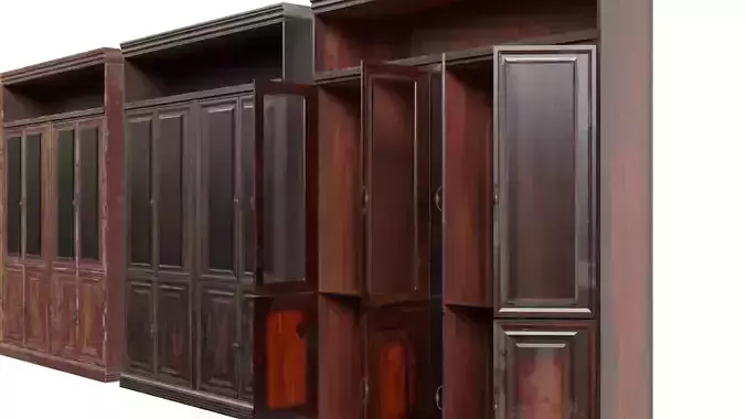Wooden Book Cabinet
