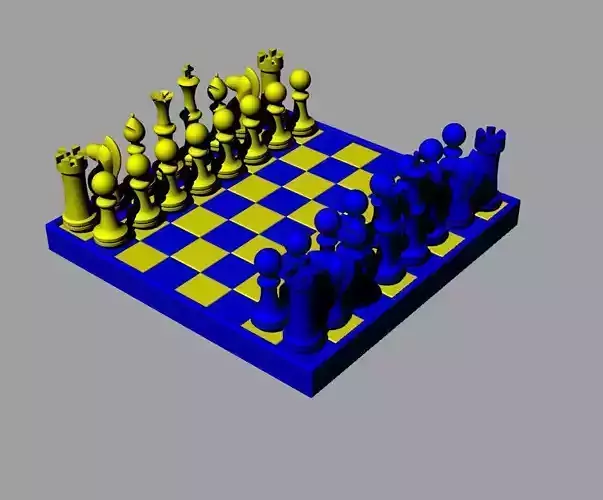 scacchiera chess board with pieces