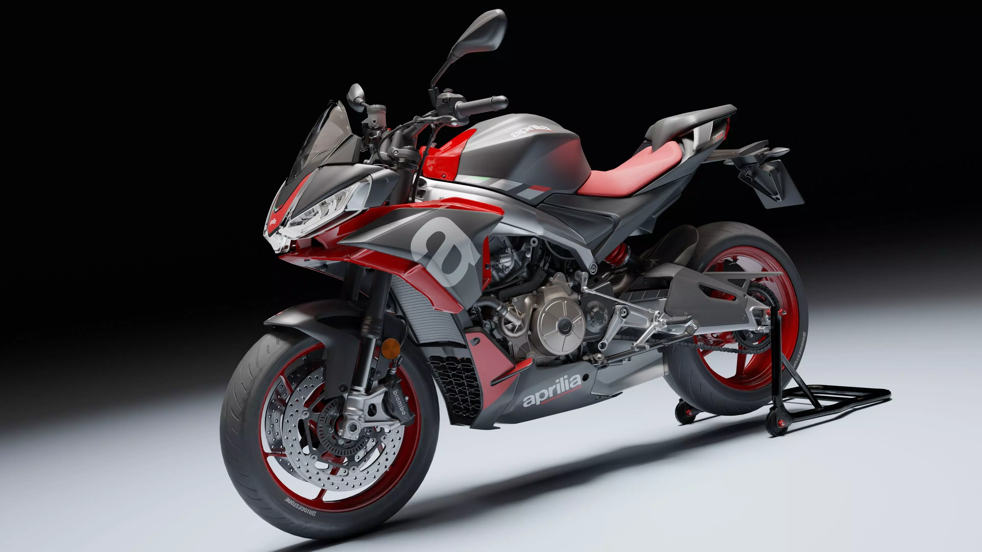 Aprilia Tuono 660 2021 Low-poly 3D model_9