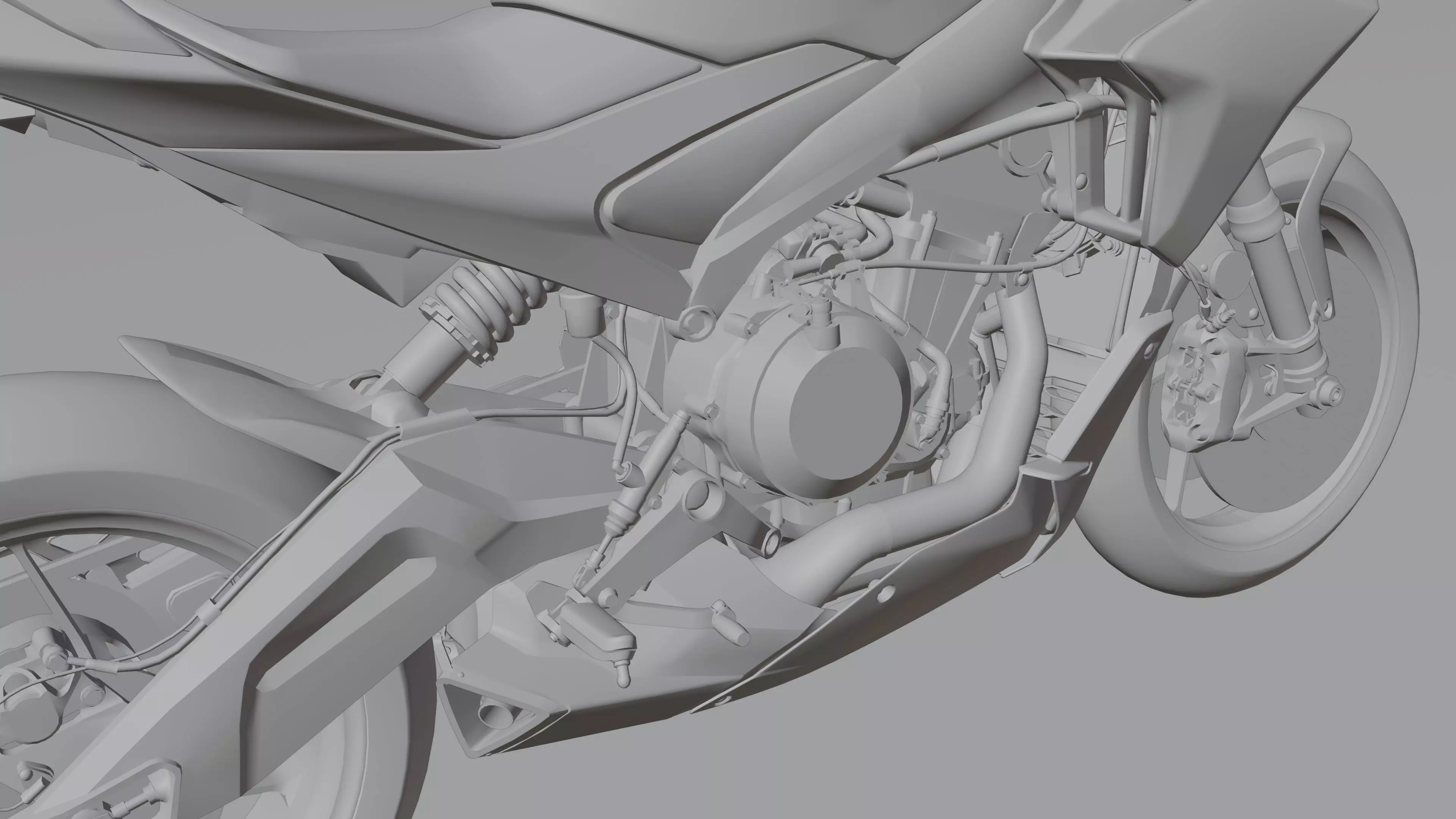 Aprilia Tuono 660 2021 Low-poly 3D model_29