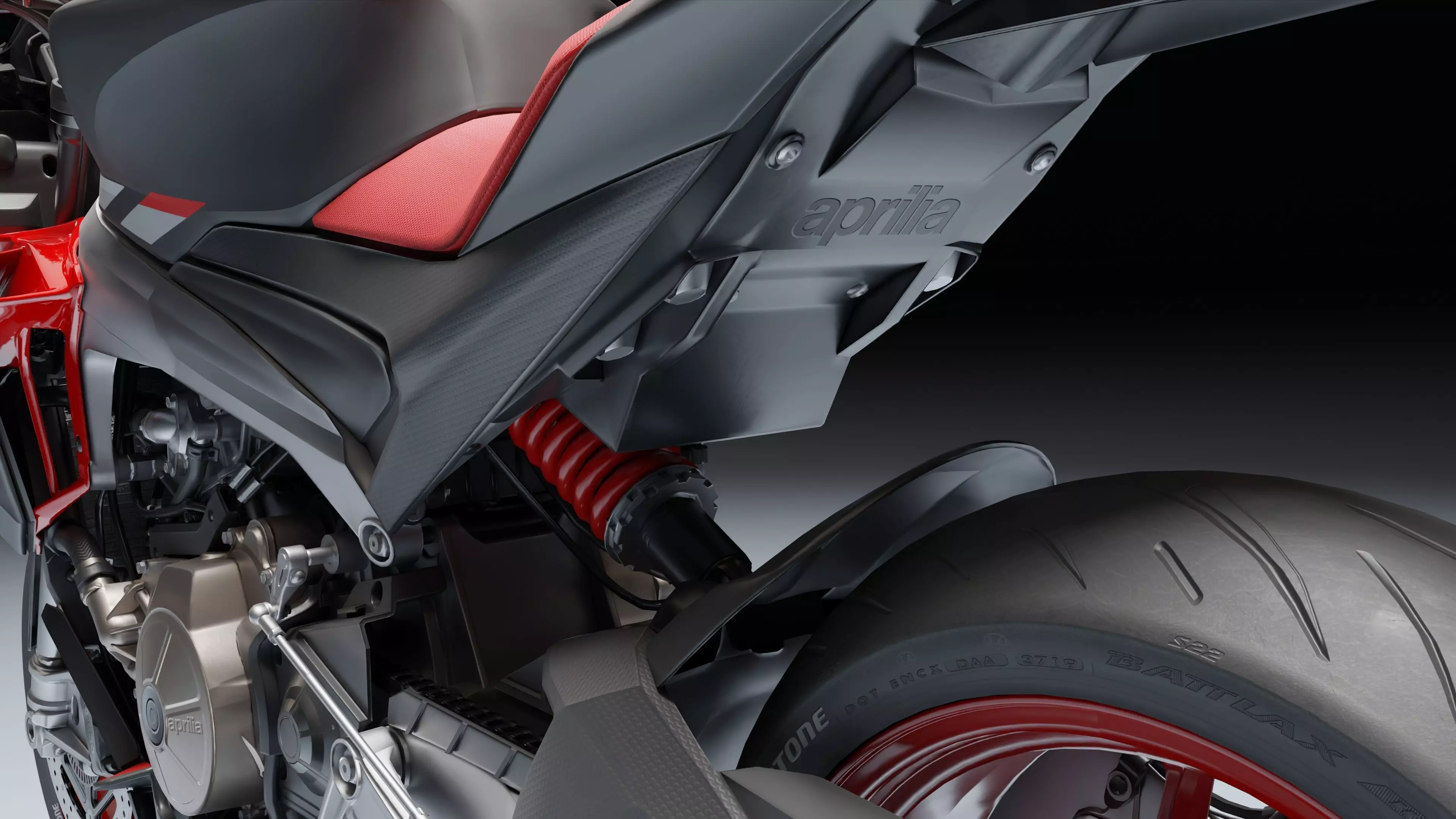 Aprilia Tuono 660 2021 Low-poly 3D model_27