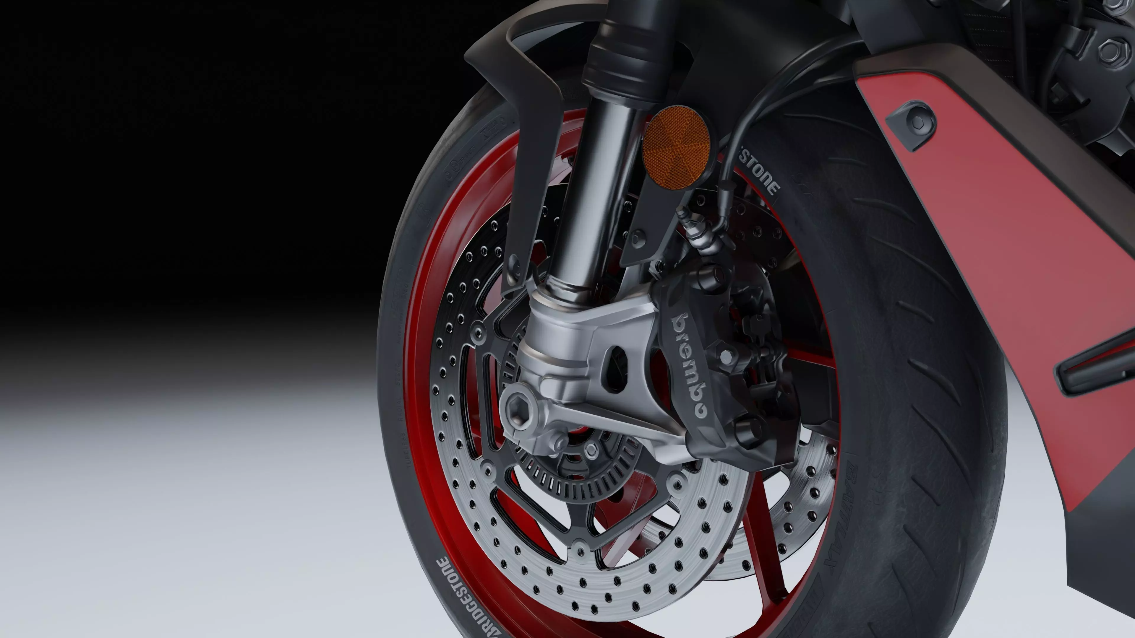 Aprilia Tuono 660 2021 Low-poly 3D model_25