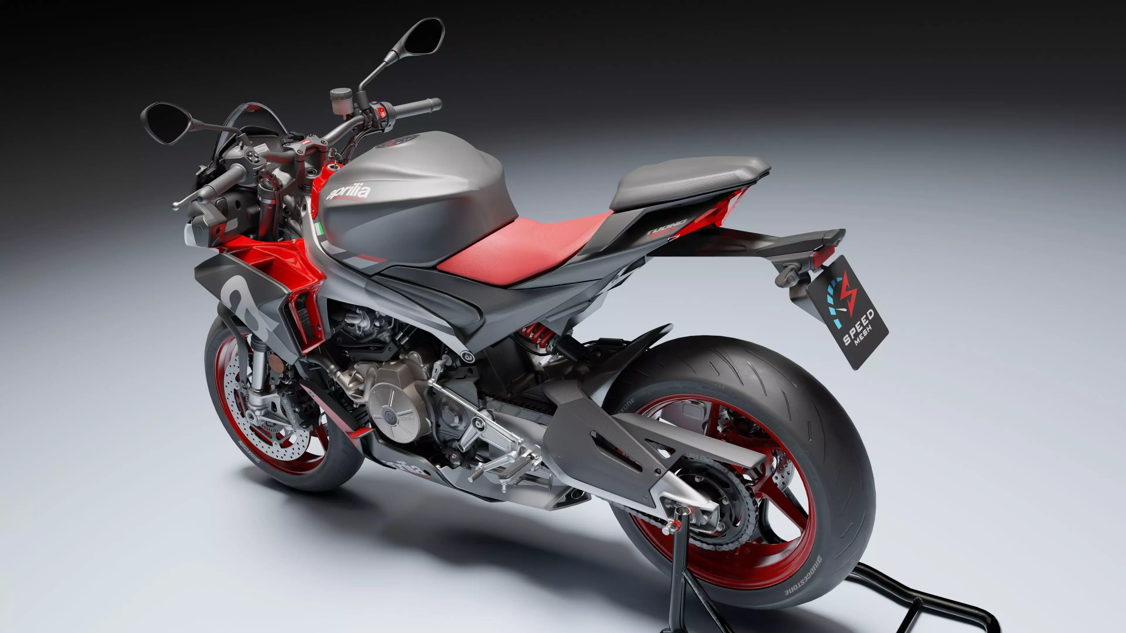 Aprilia Tuono 660 2021 Low-poly 3D model_8