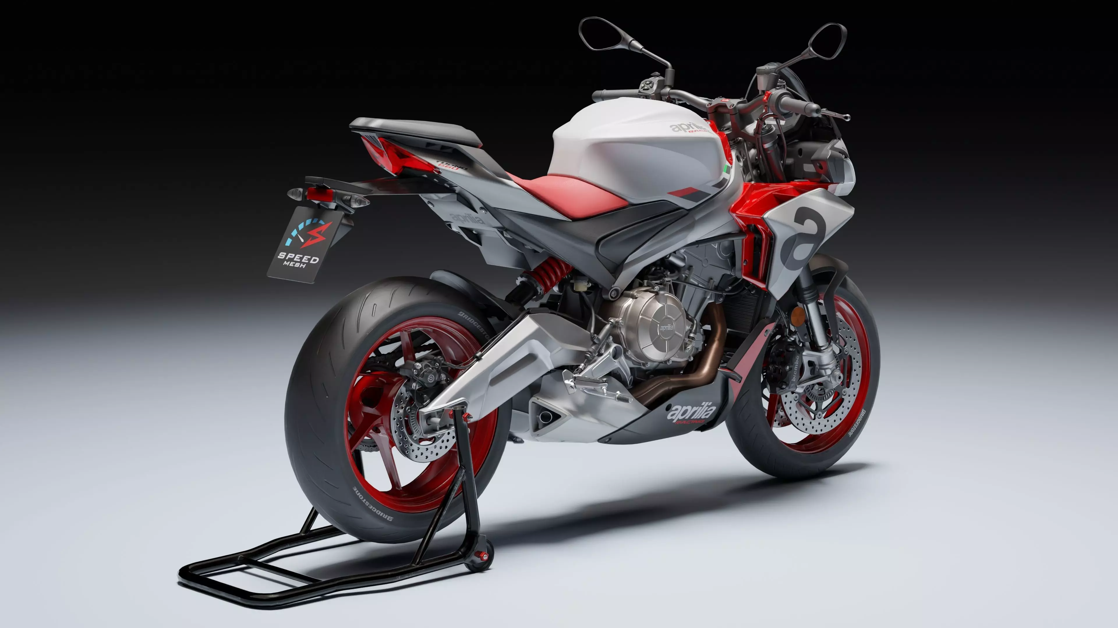 Aprilia Tuono 660 2021 Low-poly 3D model_15