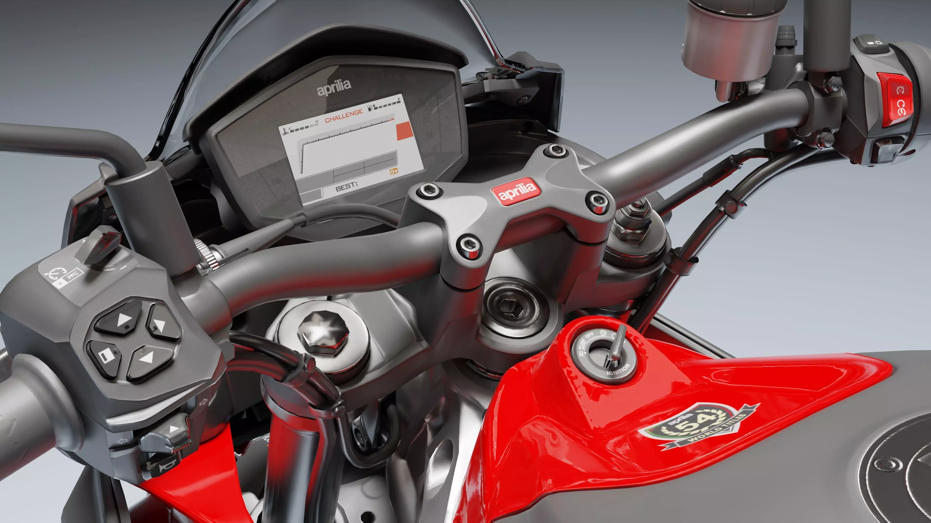 Aprilia Tuono 660 2021 Low-poly 3D model_21