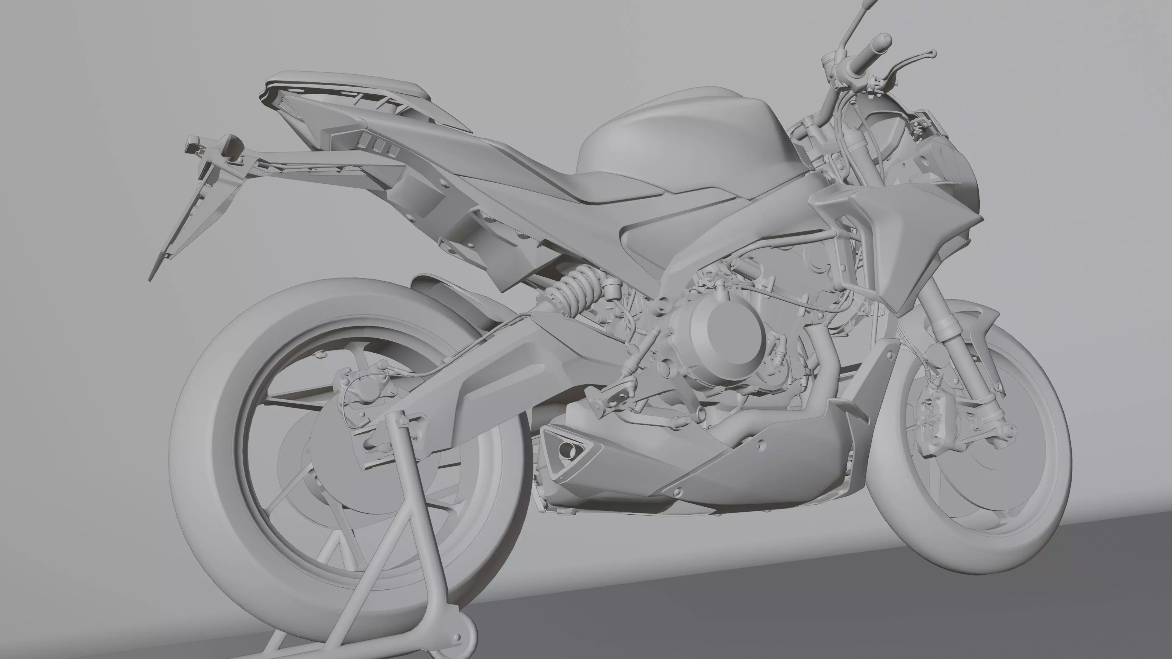 Aprilia Tuono 660 2021 Low-poly 3D model_31