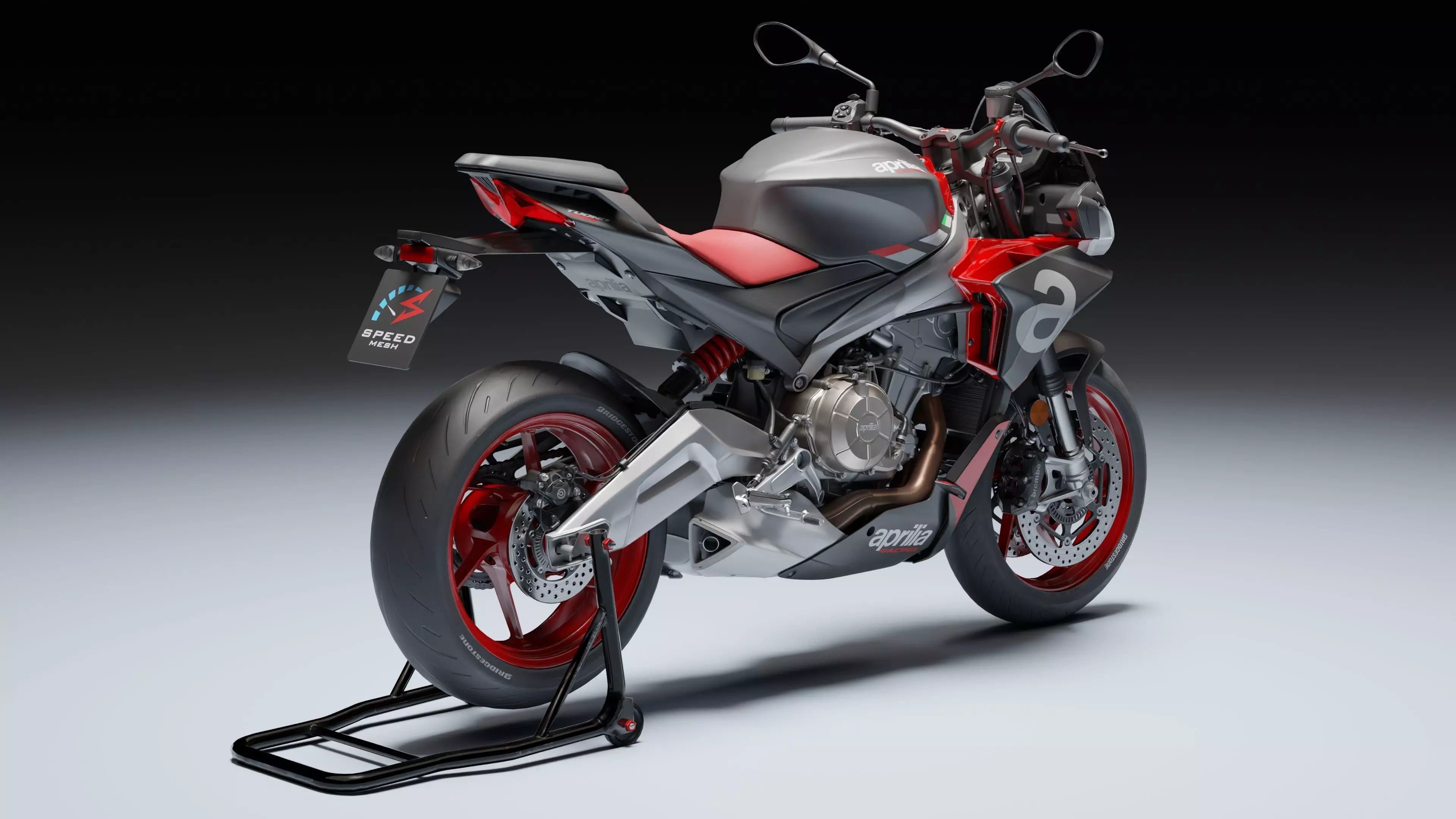 Aprilia Tuono 660 2021 Low-poly 3D model_14