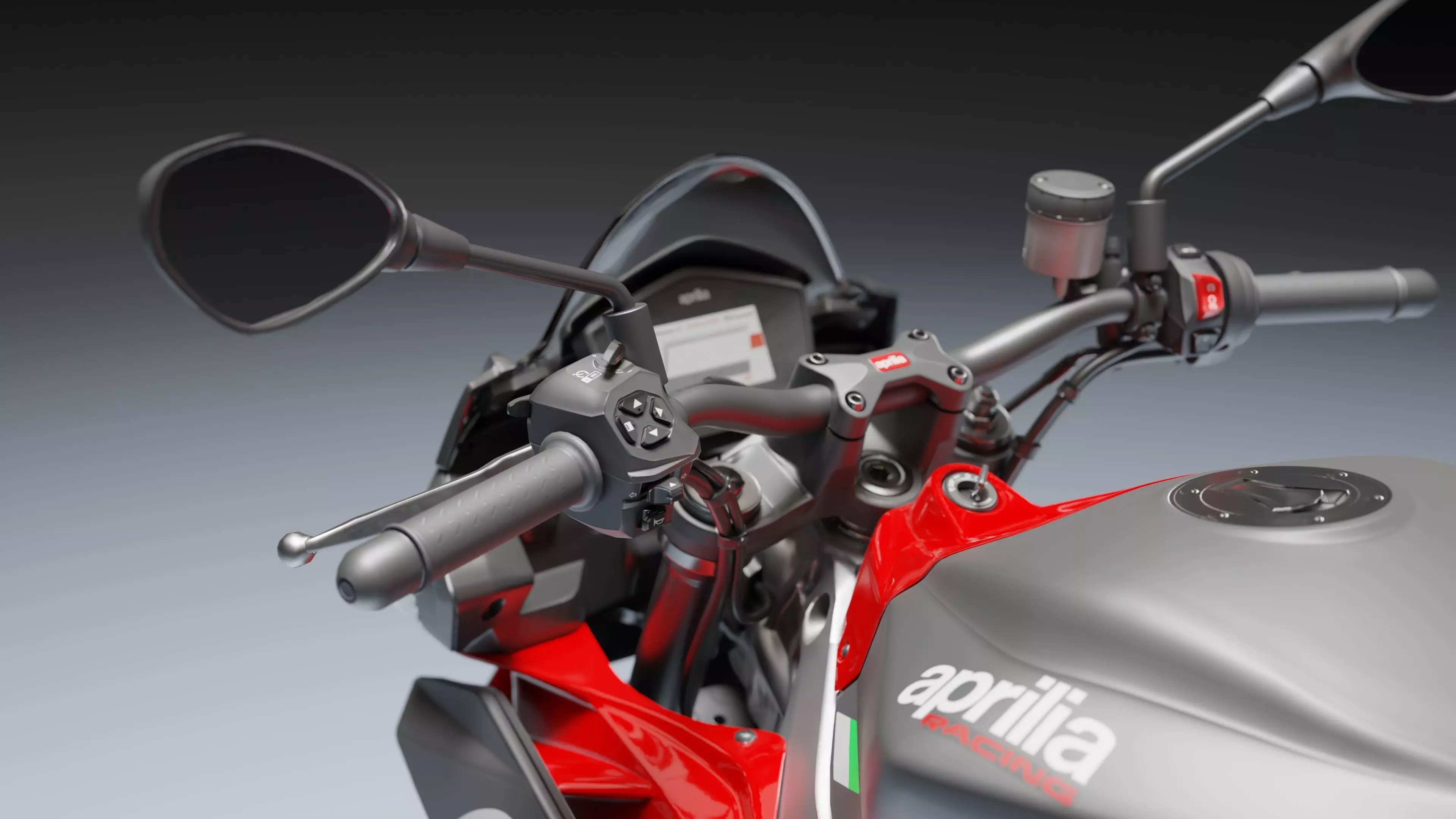 Aprilia Tuono 660 2021 Low-poly 3D model_18