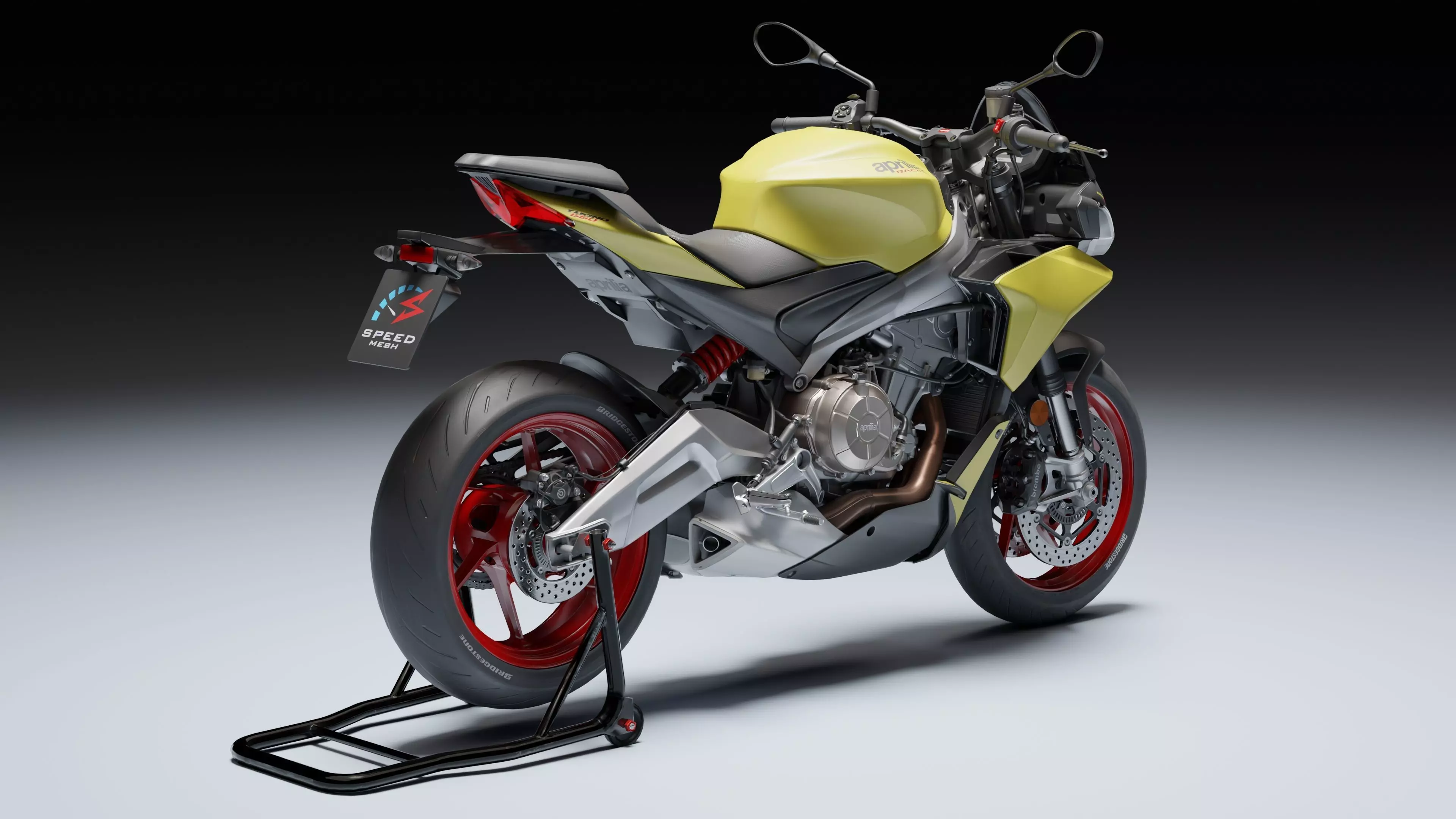 Aprilia Tuono 660 2021 Low-poly 3D model_16