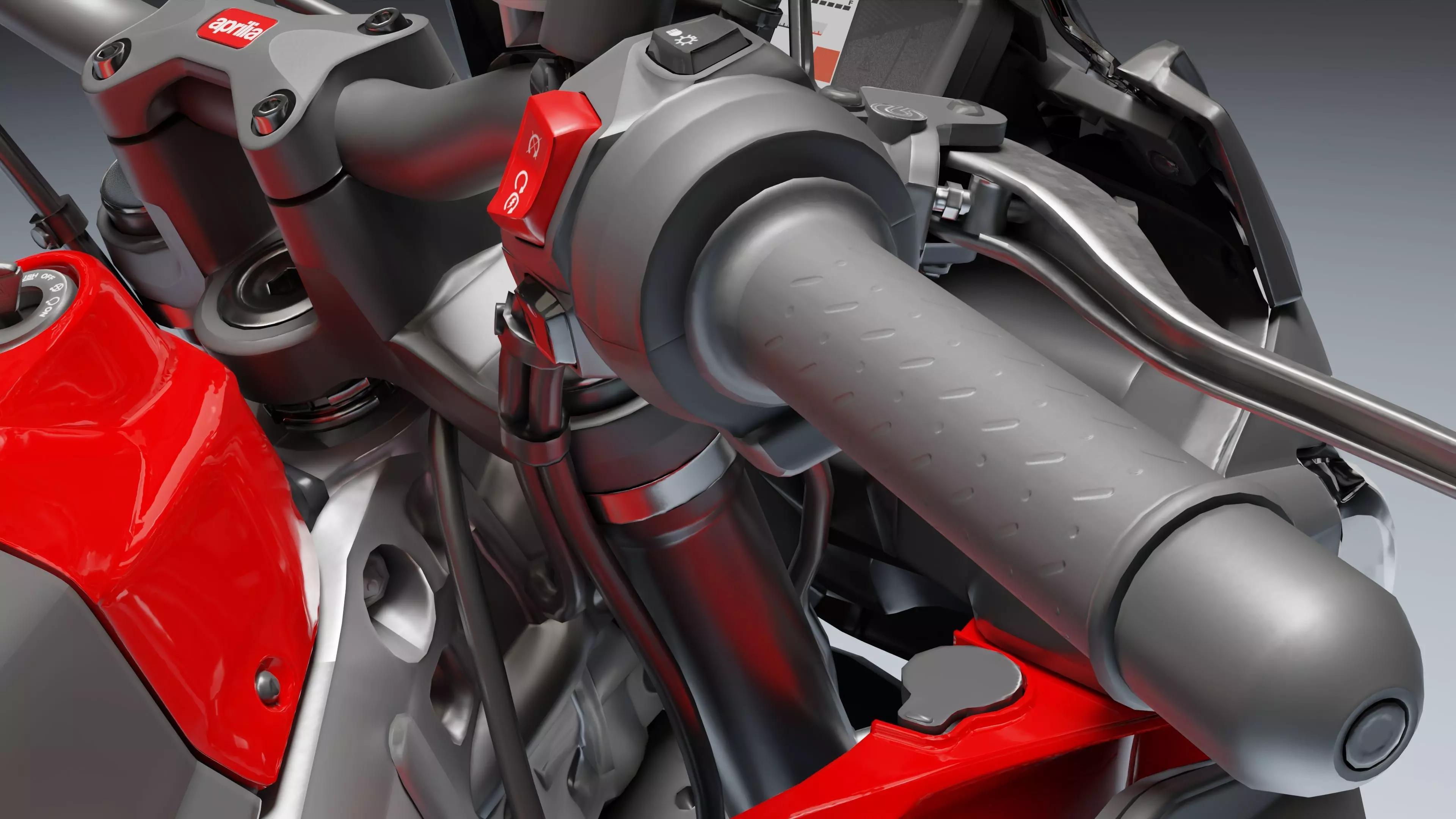 Aprilia Tuono 660 2021 Low-poly 3D model_20