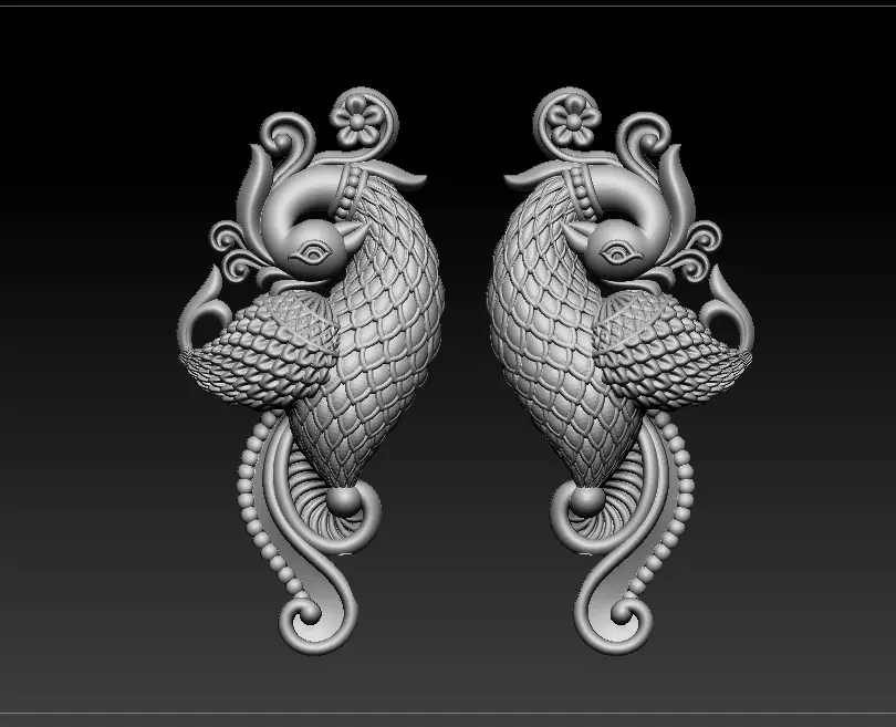 peacock 3D print model 3D print model 3D print model_0